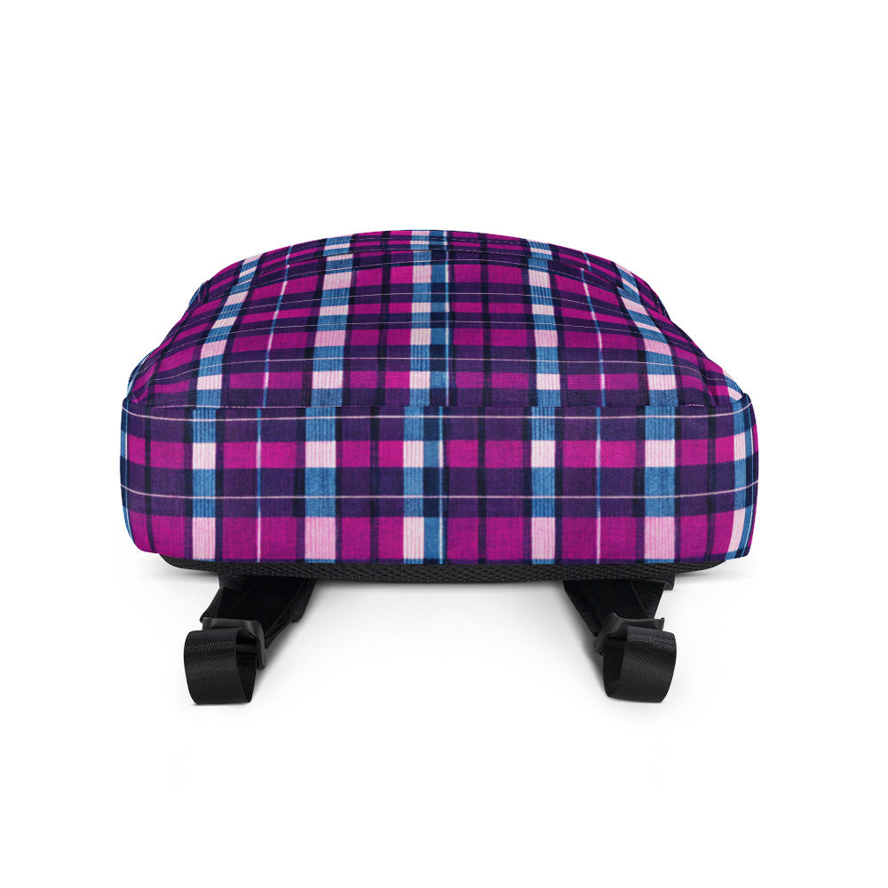 Fuchsia Fusion Check Backpack