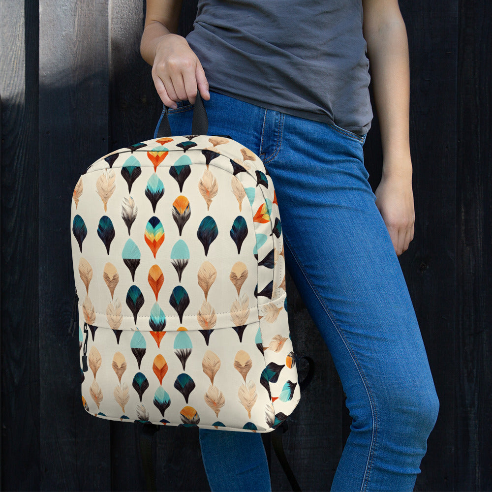 Colorful Plumes Backpack