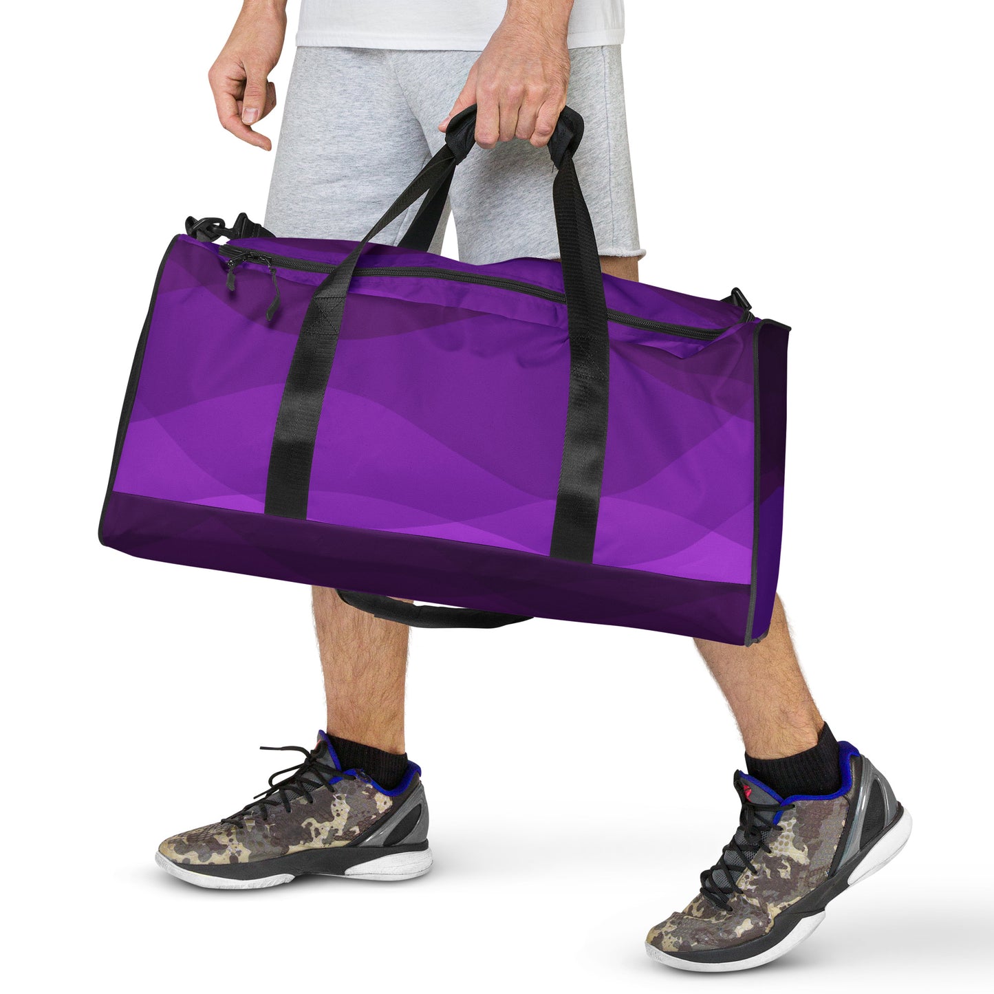 Plum Waves Duffle bag