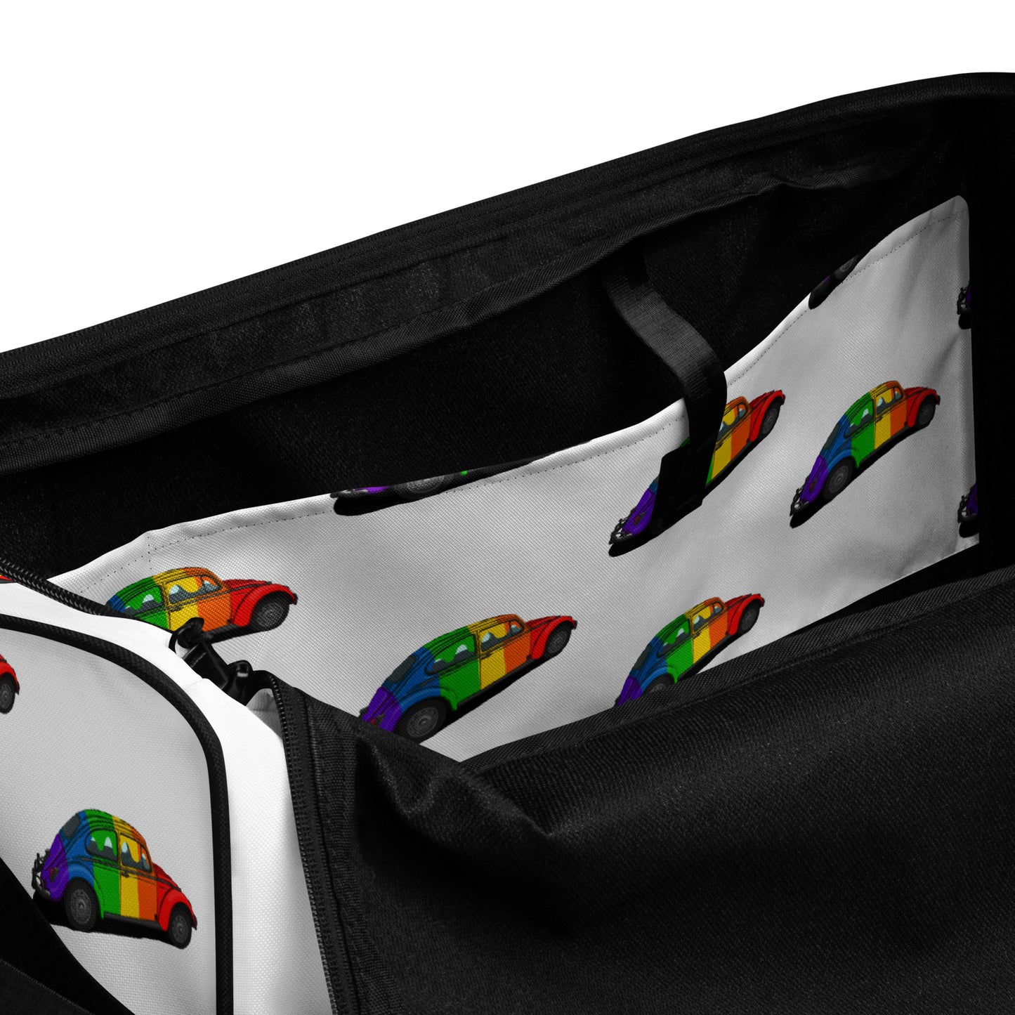 Rainbow VW Bug Duffle bag