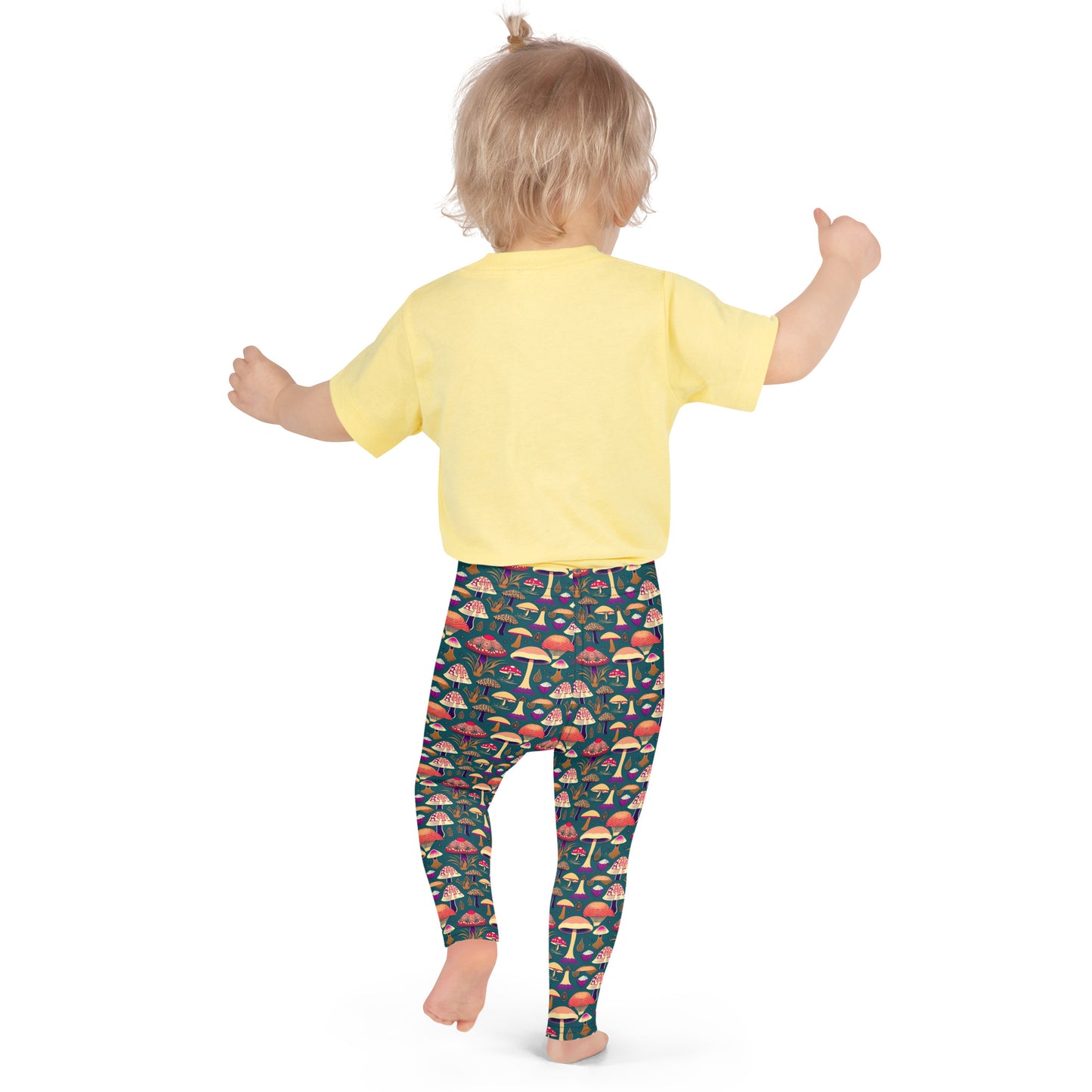 Whimsical Mushrooms in Color Baby Girl’s Leggings