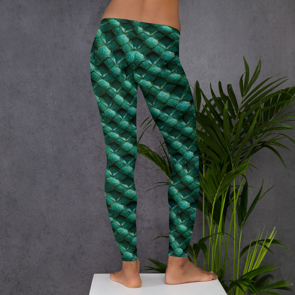 Emeralda the Great Forest Dragon Leggings