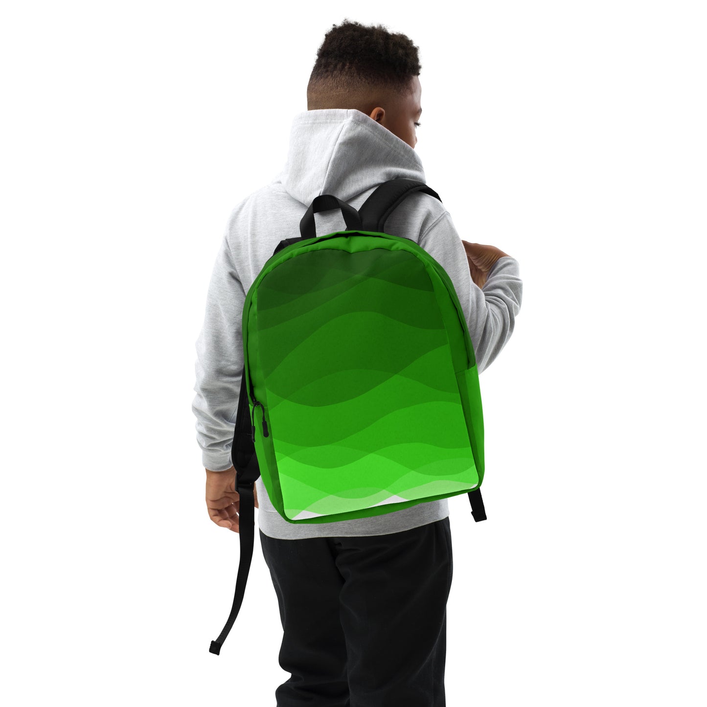 Green Cascade Minimalist Backpack
