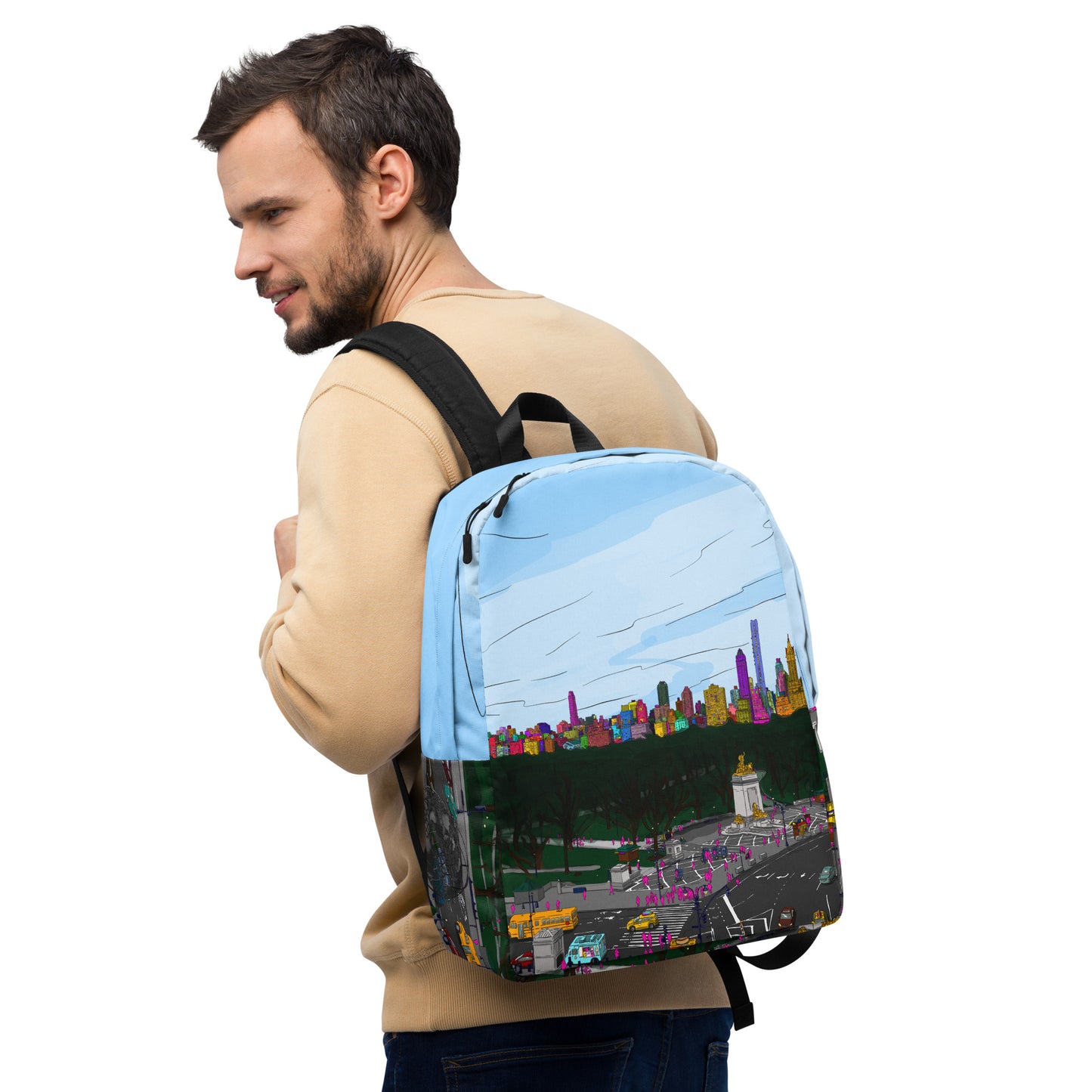 Central Park & Columbus Circle from Dizzy’s NYC Minimalist Backpack