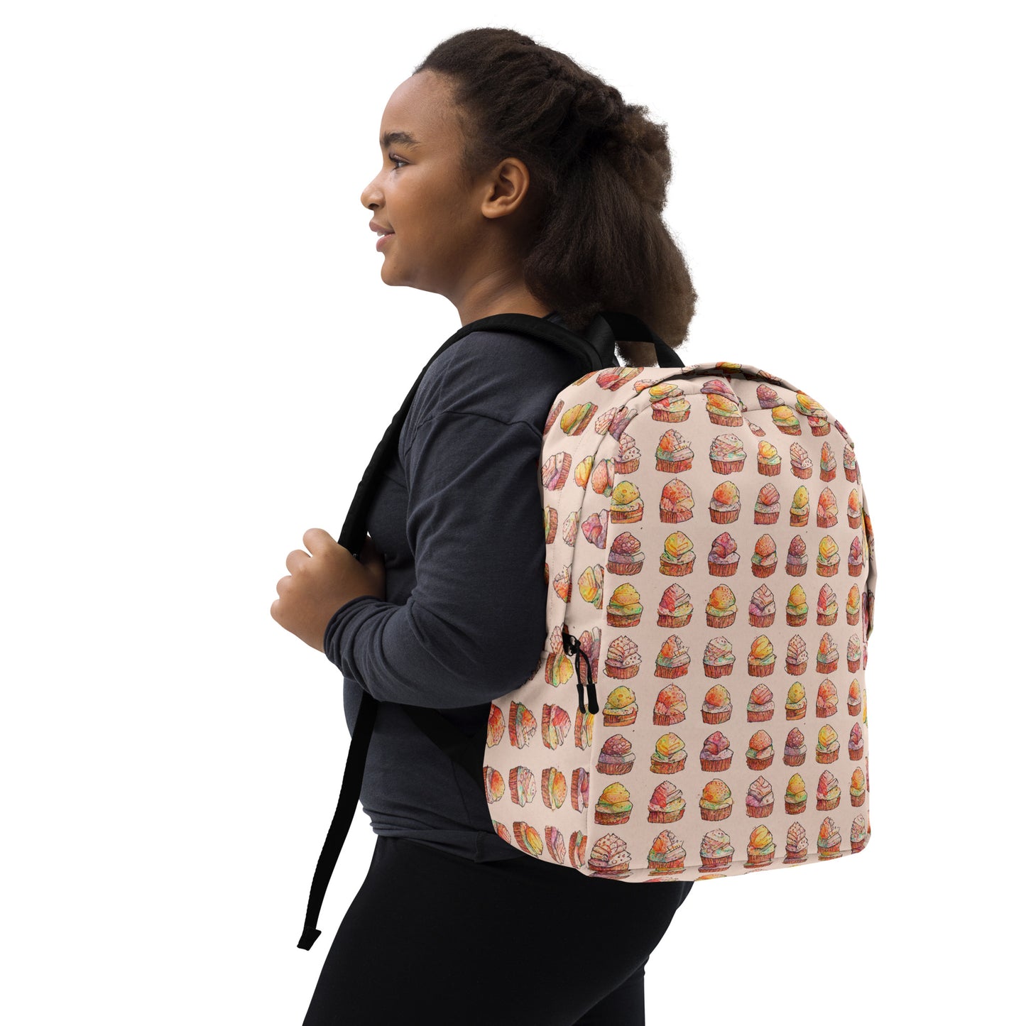 Dancing on Mom’s feet While Cupcakes Bake Minimalist Backpack