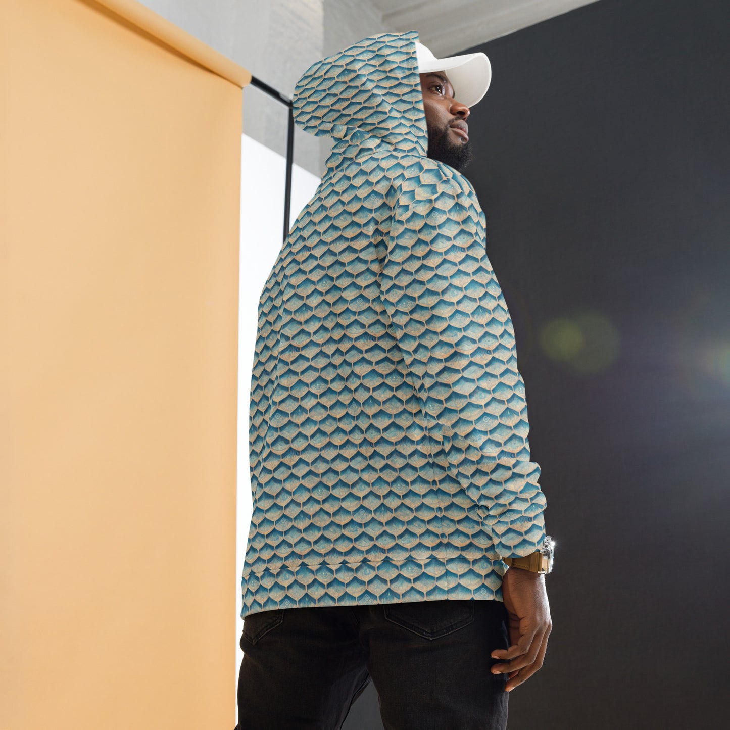 Seafoam Scales Men’s Hoodie