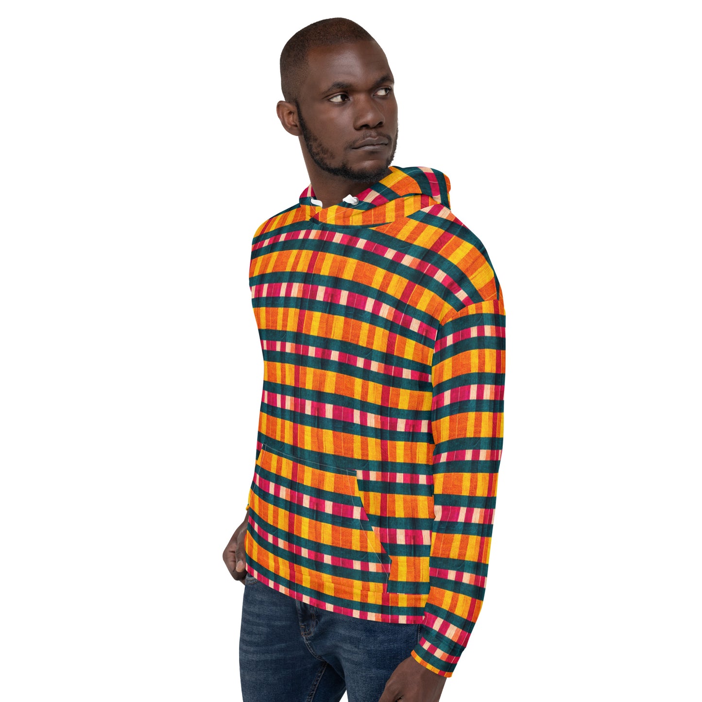 Tropical Fiesta Plaid Hoodie