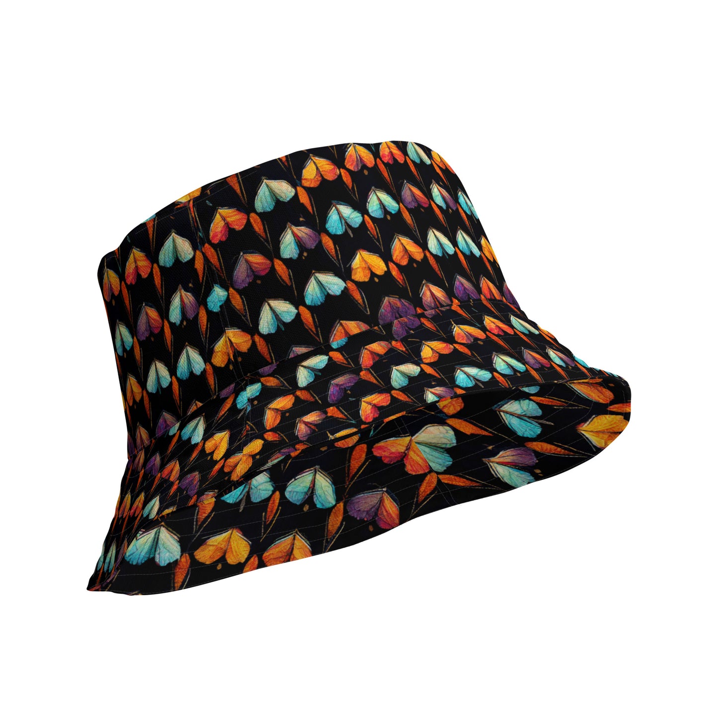 Quilted Wings Reversible bucket hat