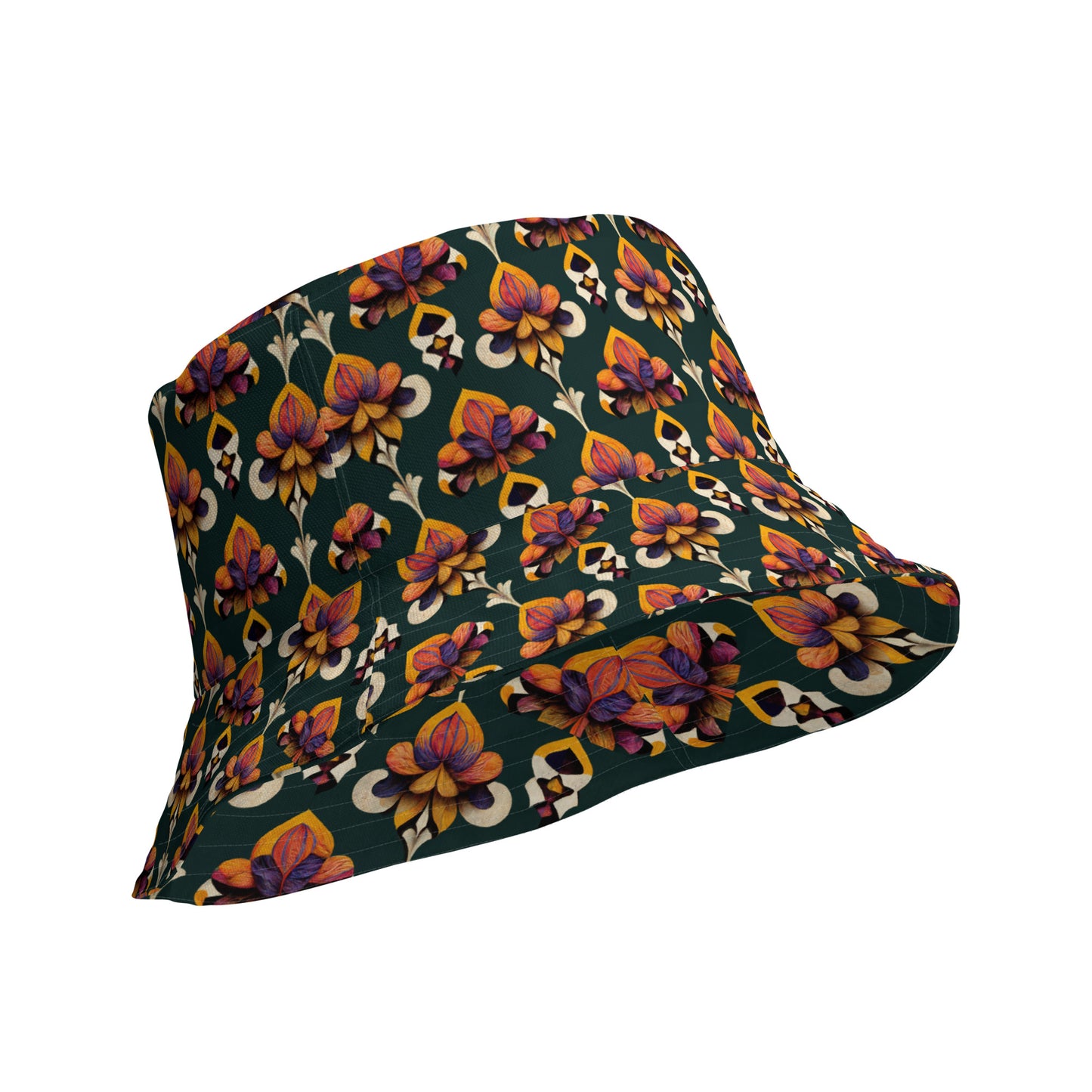 Taza’s Radiant Petals Reversible bucket hat