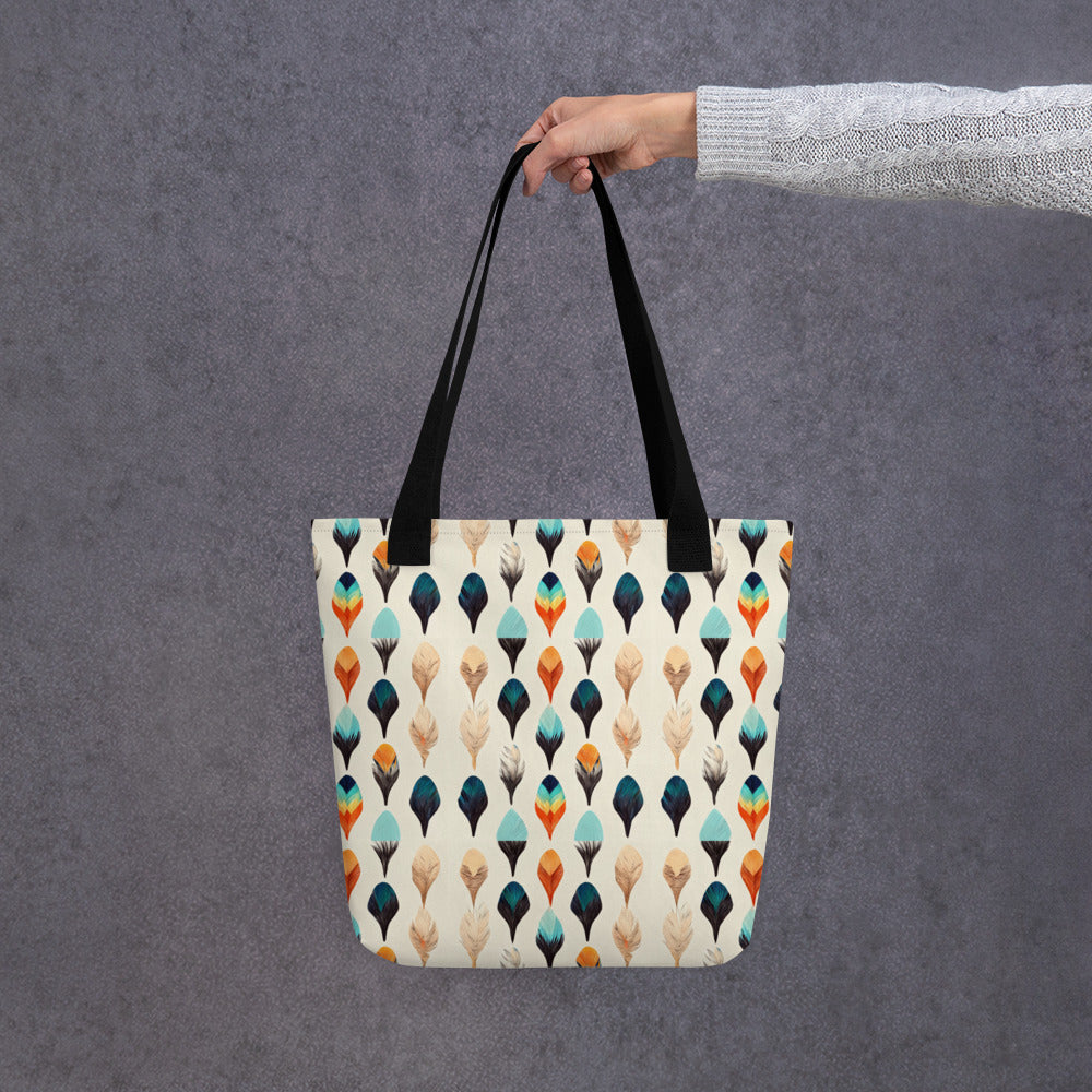 Colorful Plumes Tote bag