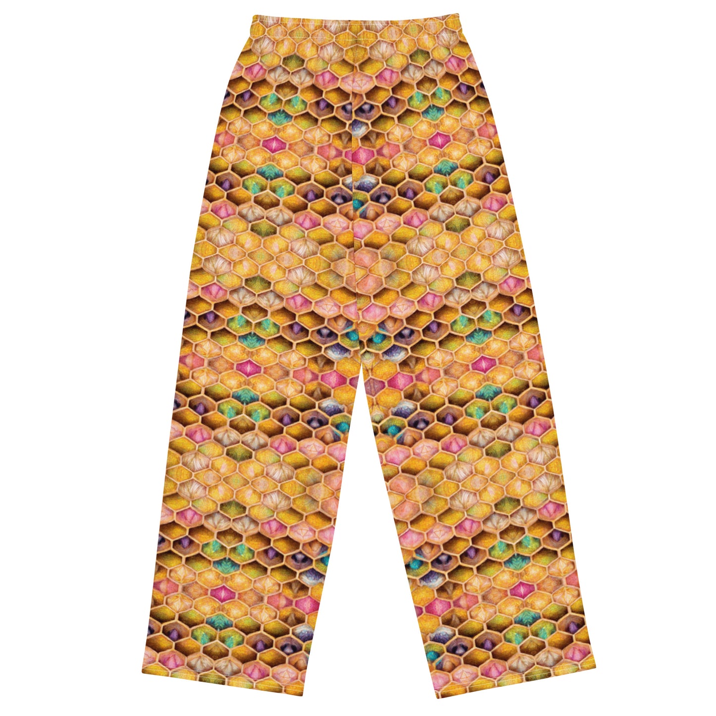 Rainbow Hive Radiance Women’s wide-leg pants