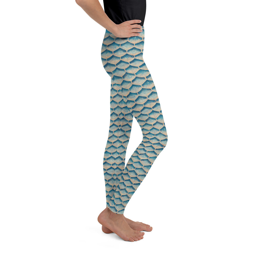 Seafoam Scales Junior Girl’s Leggings