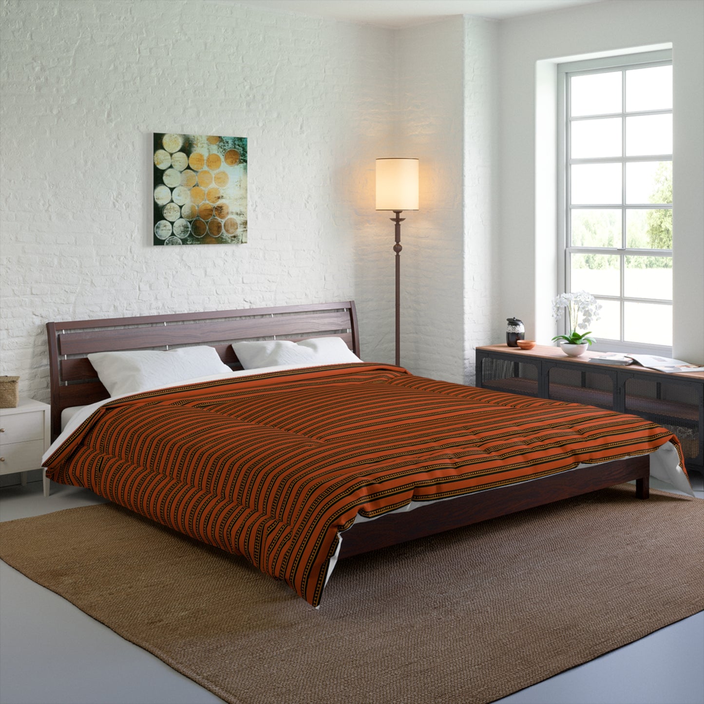 Timbuktu Tangerine Tapestry Comforter