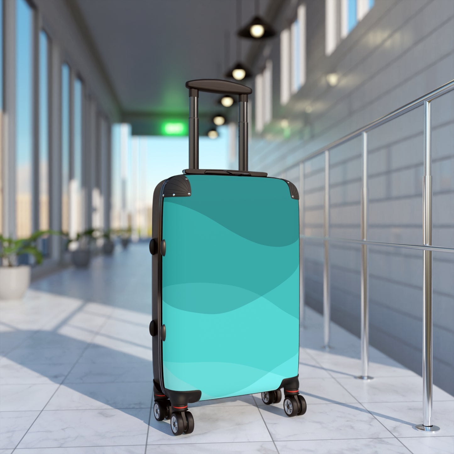 Aqua Shallows Suitcase