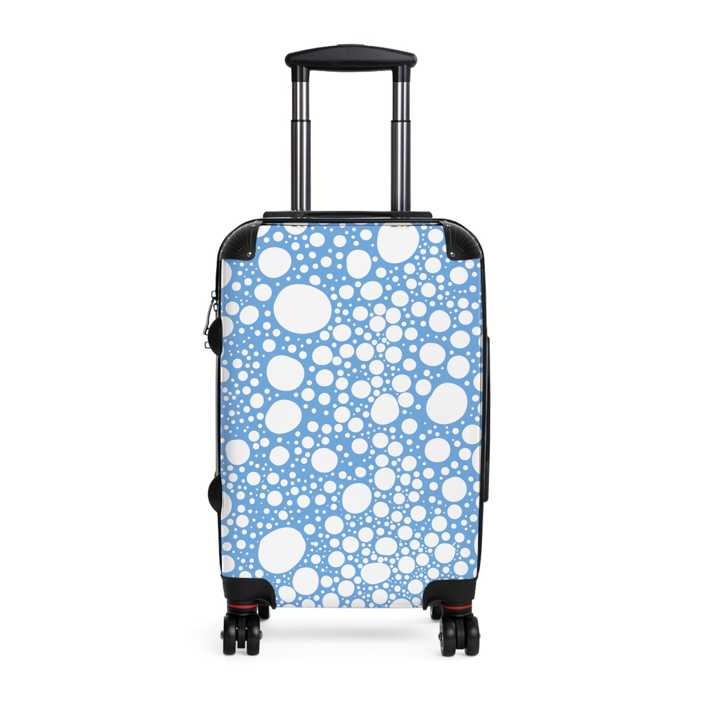 Blanca Ink Spots on Light Blue Suitcase