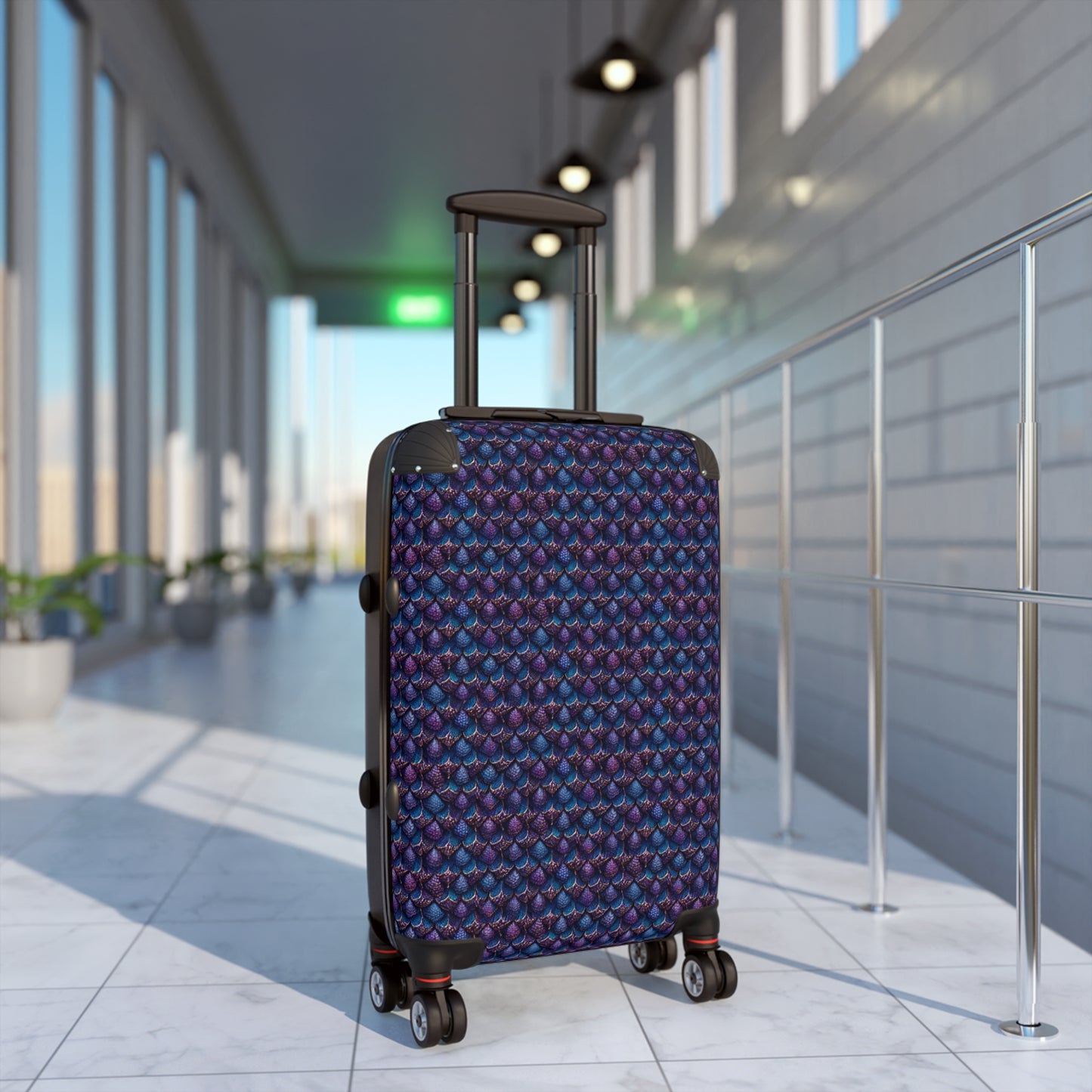 Luminosa, the Radiant Amethyst Drakon Suitcase