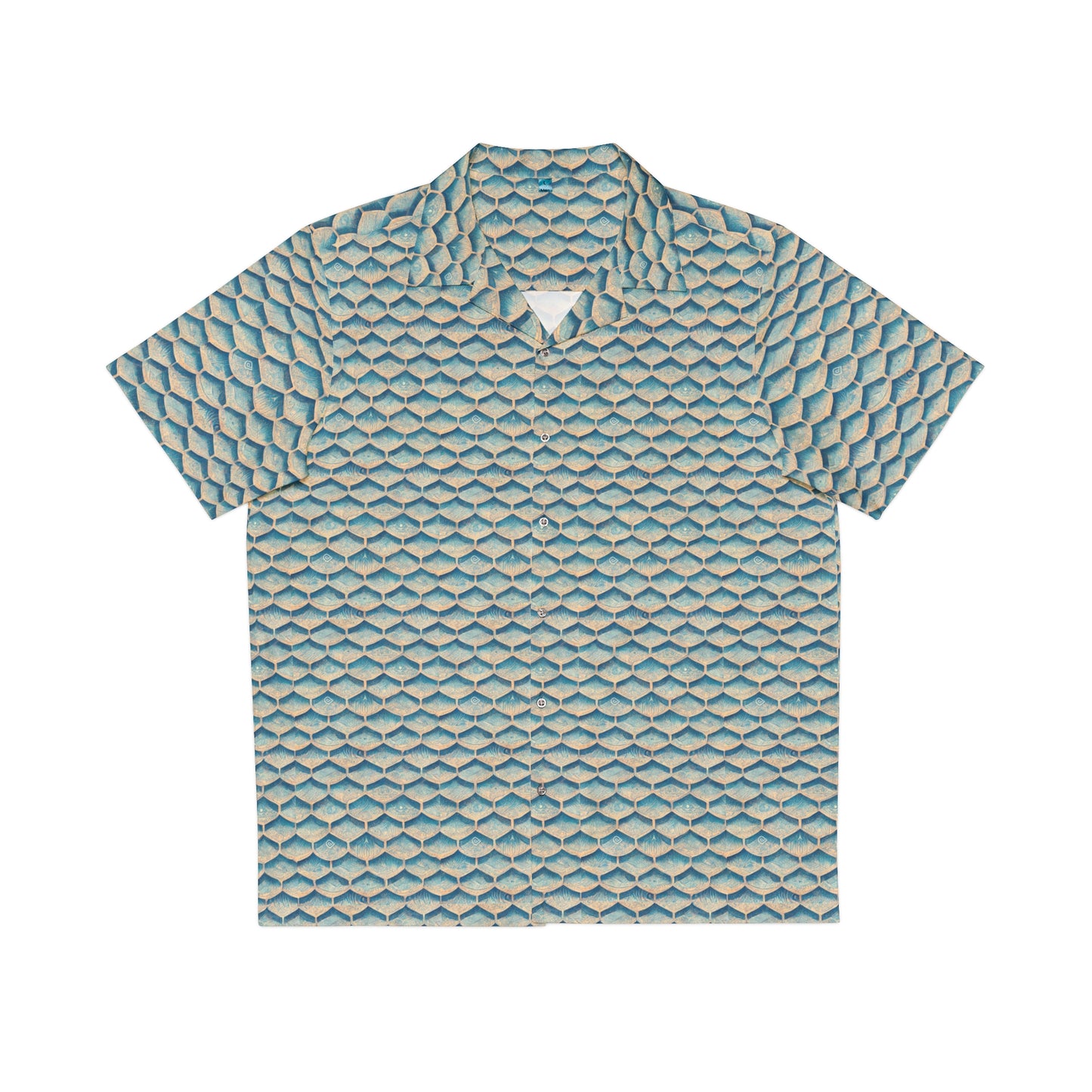 Seafoam Scales Men's Hawaiian Shirt