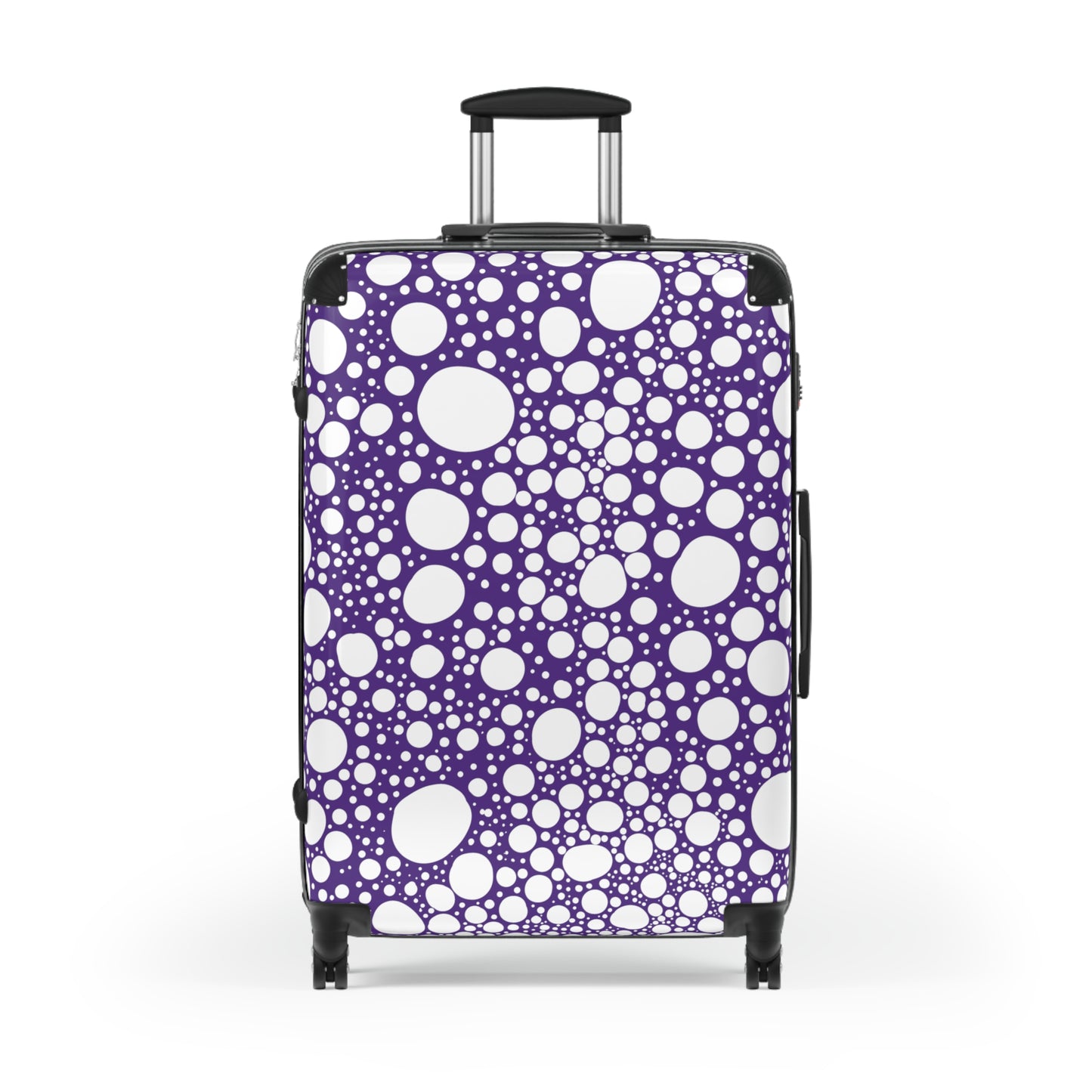 Blanca Ink Spots on Purple Suitcase