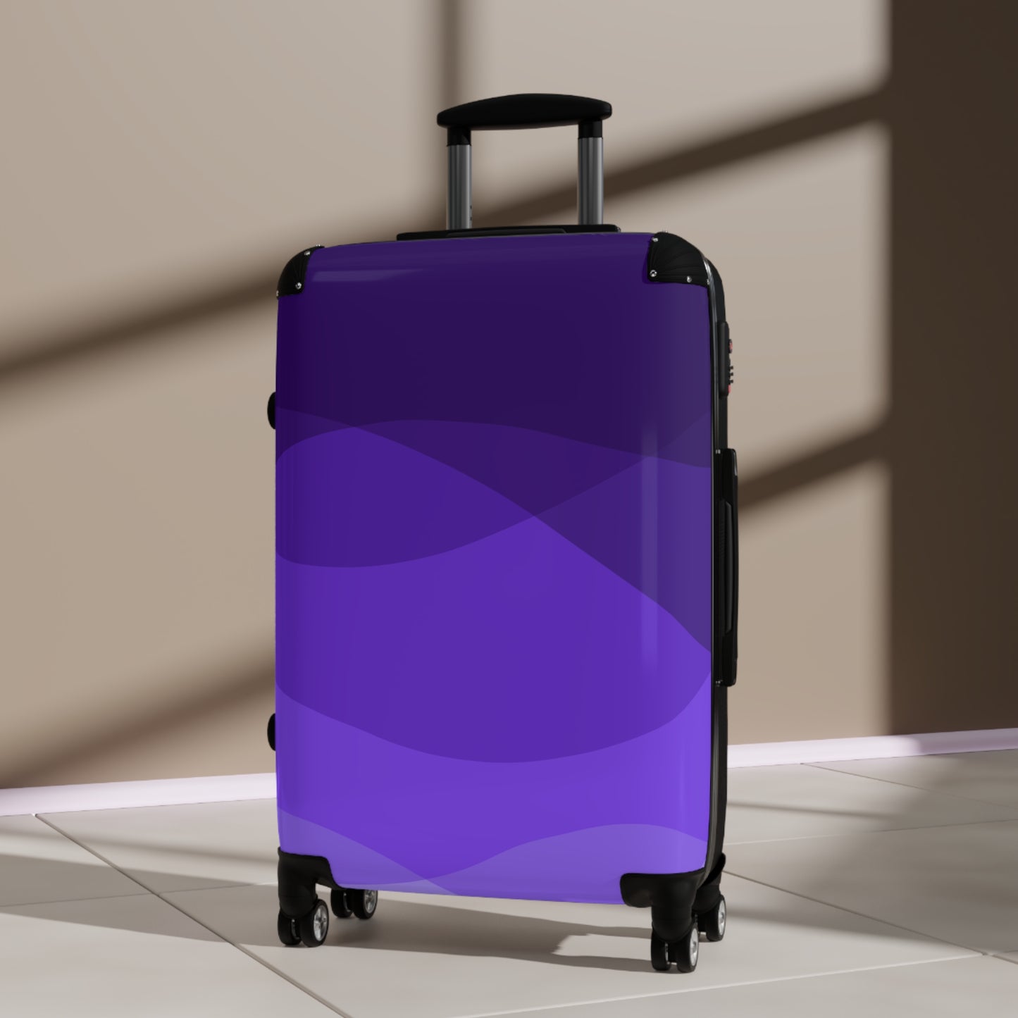 Violet Swirls Suitcase