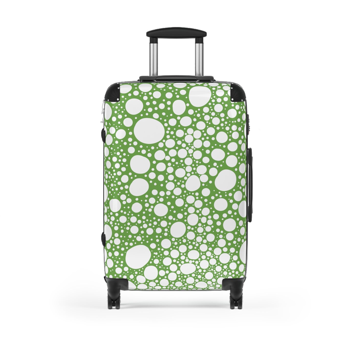 Blanca Ink Spots on Lime Green Suitcase