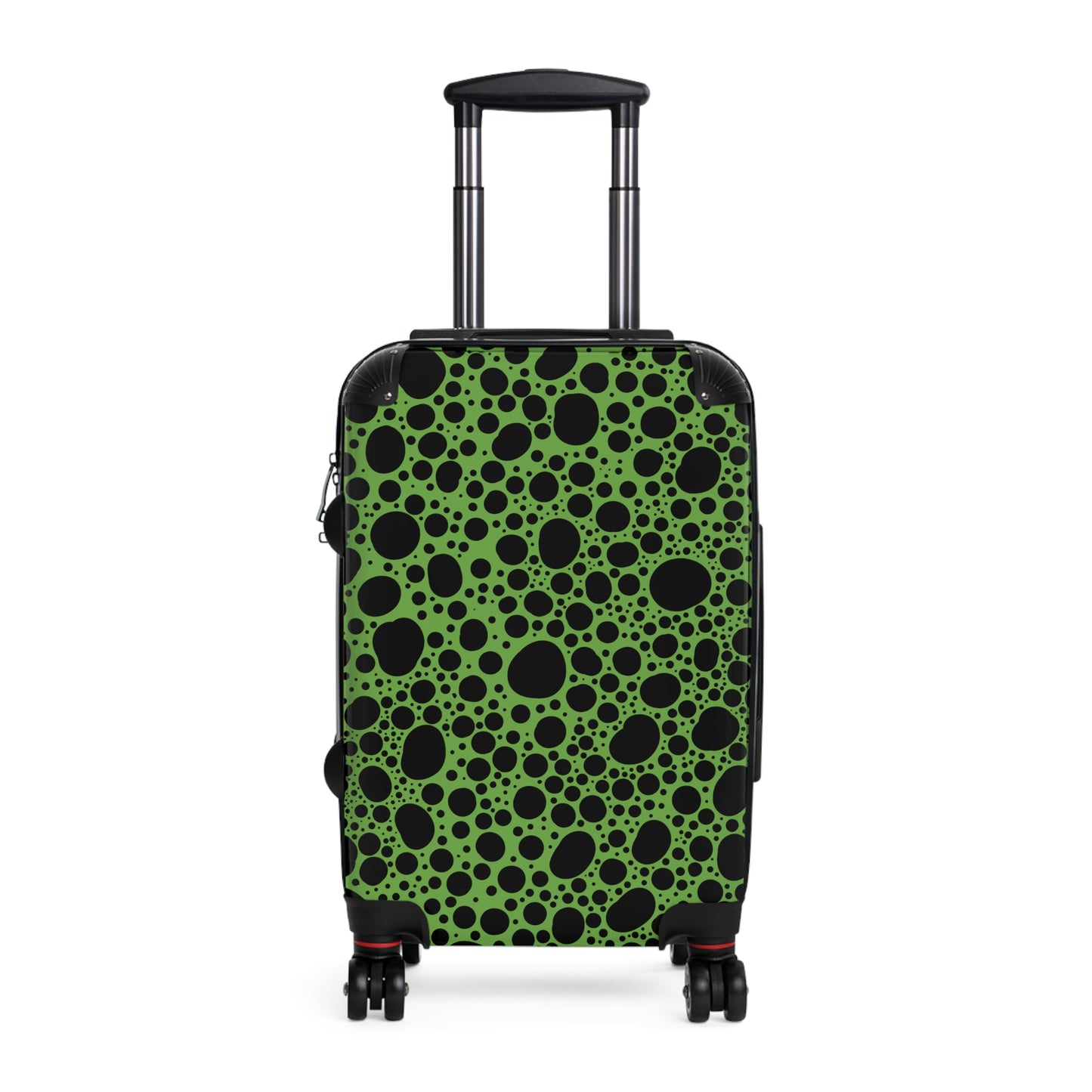 Noir Pointallism on Lime Suitcase