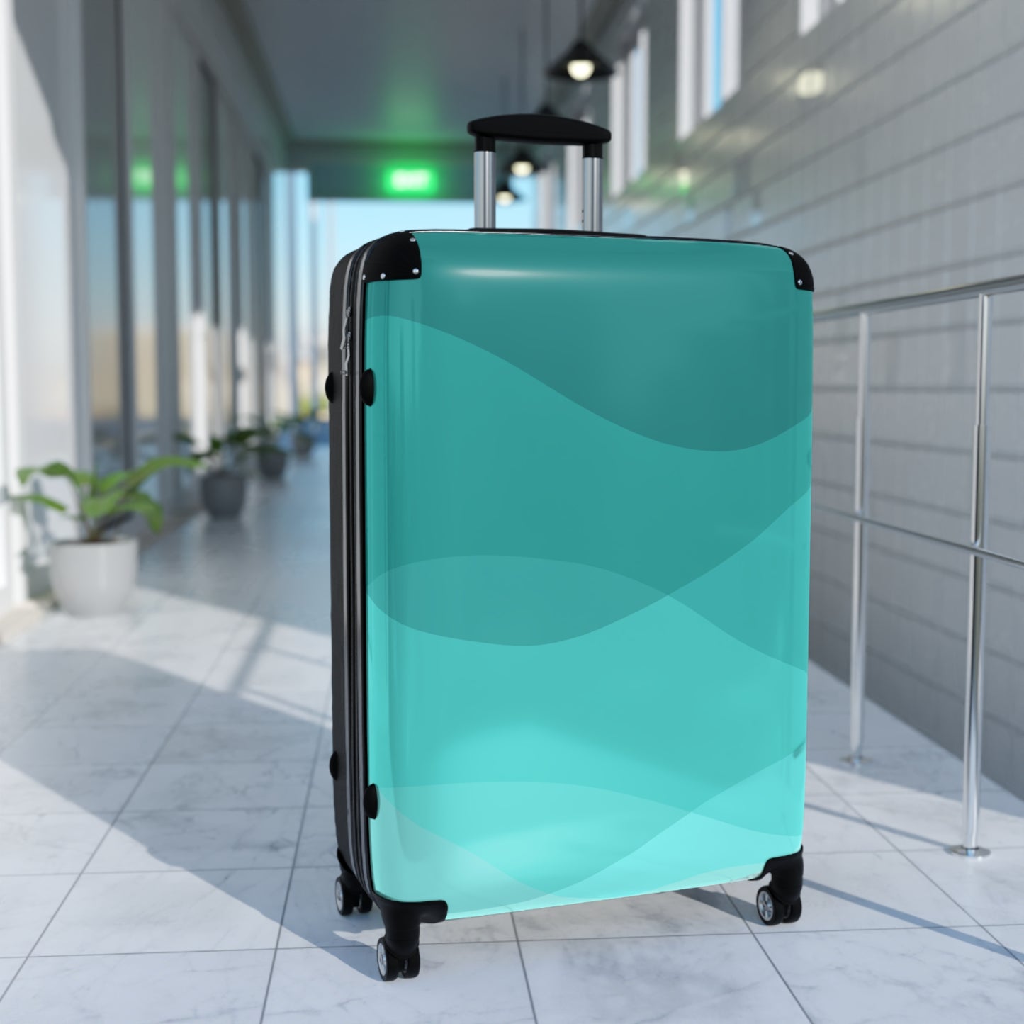 Aqua Shallows Suitcase