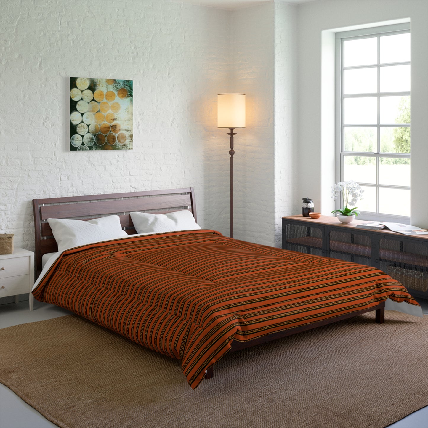 Timbuktu Tangerine Tapestry Comforter