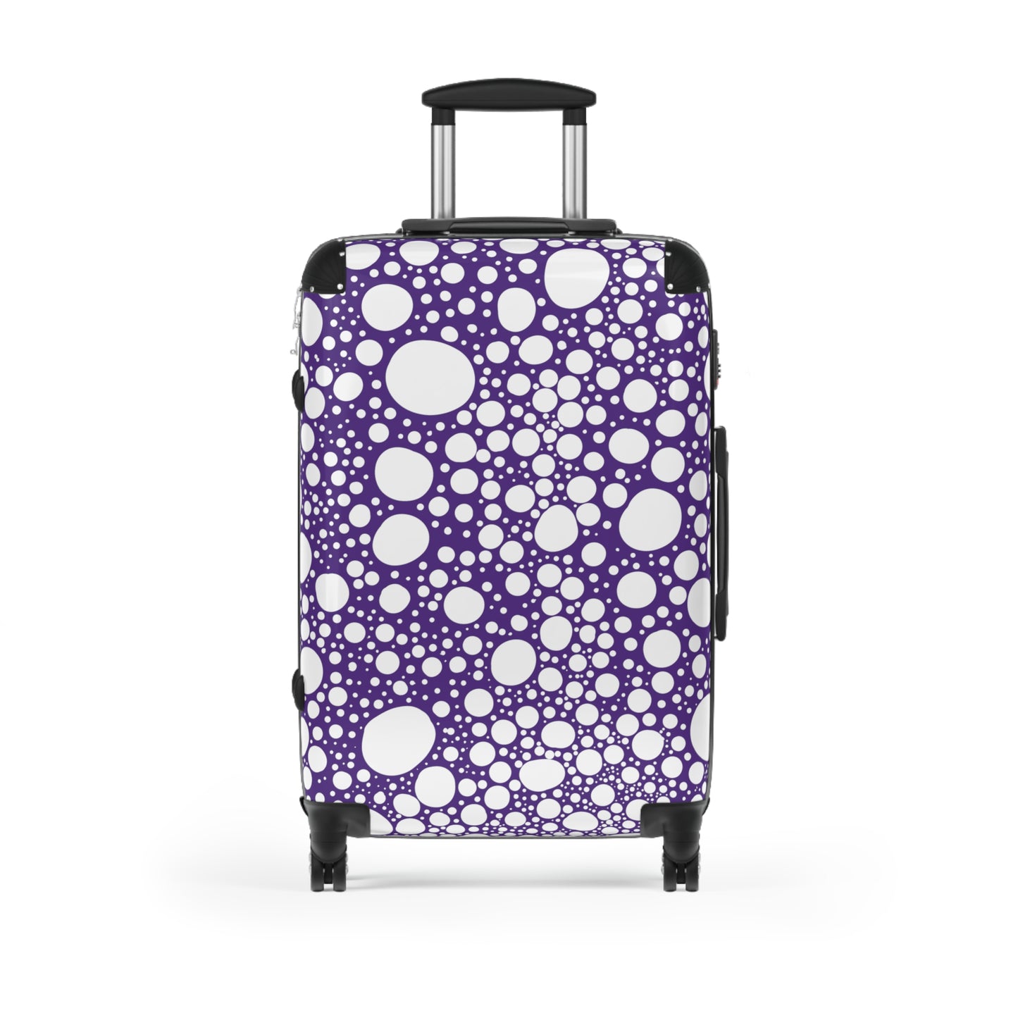 Blanca Ink Spots on Purple Suitcase