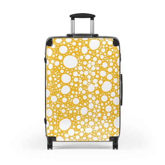 Blanca Ink Spots on Yellow Suitcase