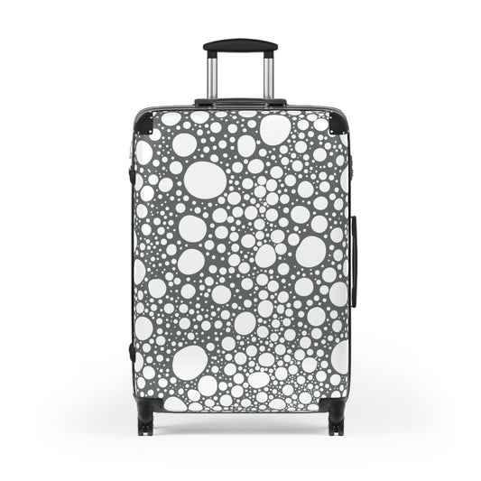 Blanca Ink Spots on Grey Suitcase