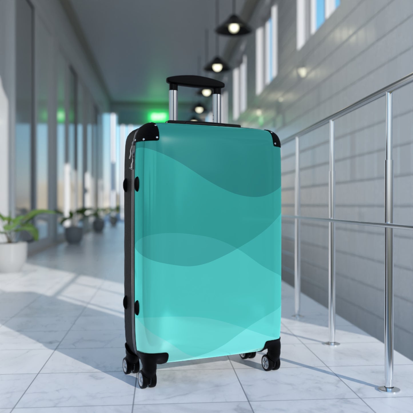 Aqua Shallows Suitcase