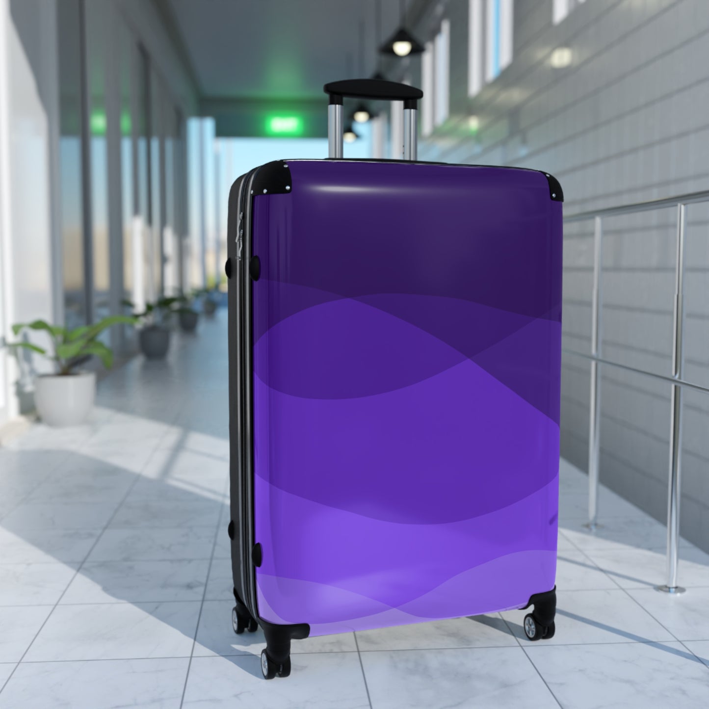 Violet Swirls Suitcase