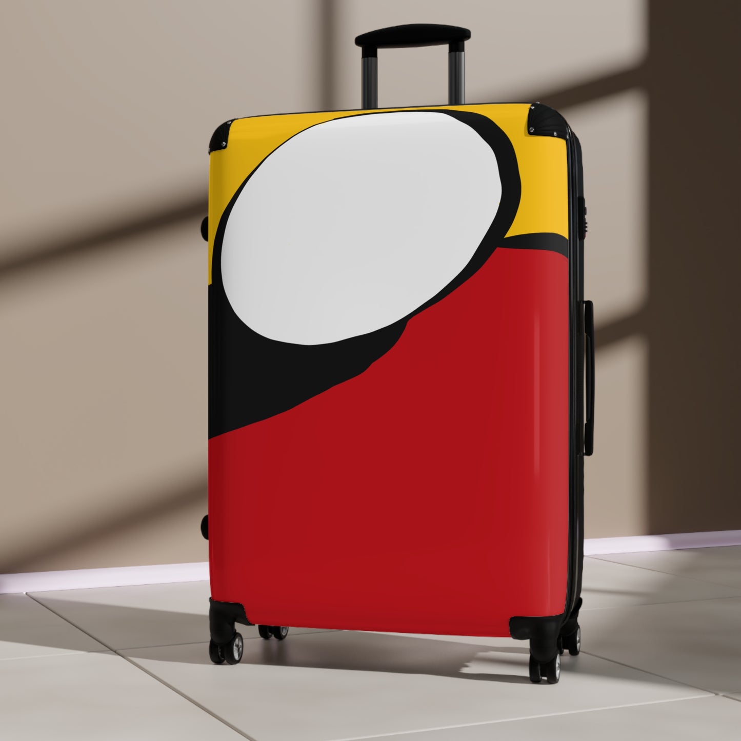 Crimson and Yellow Incubation Suitcase