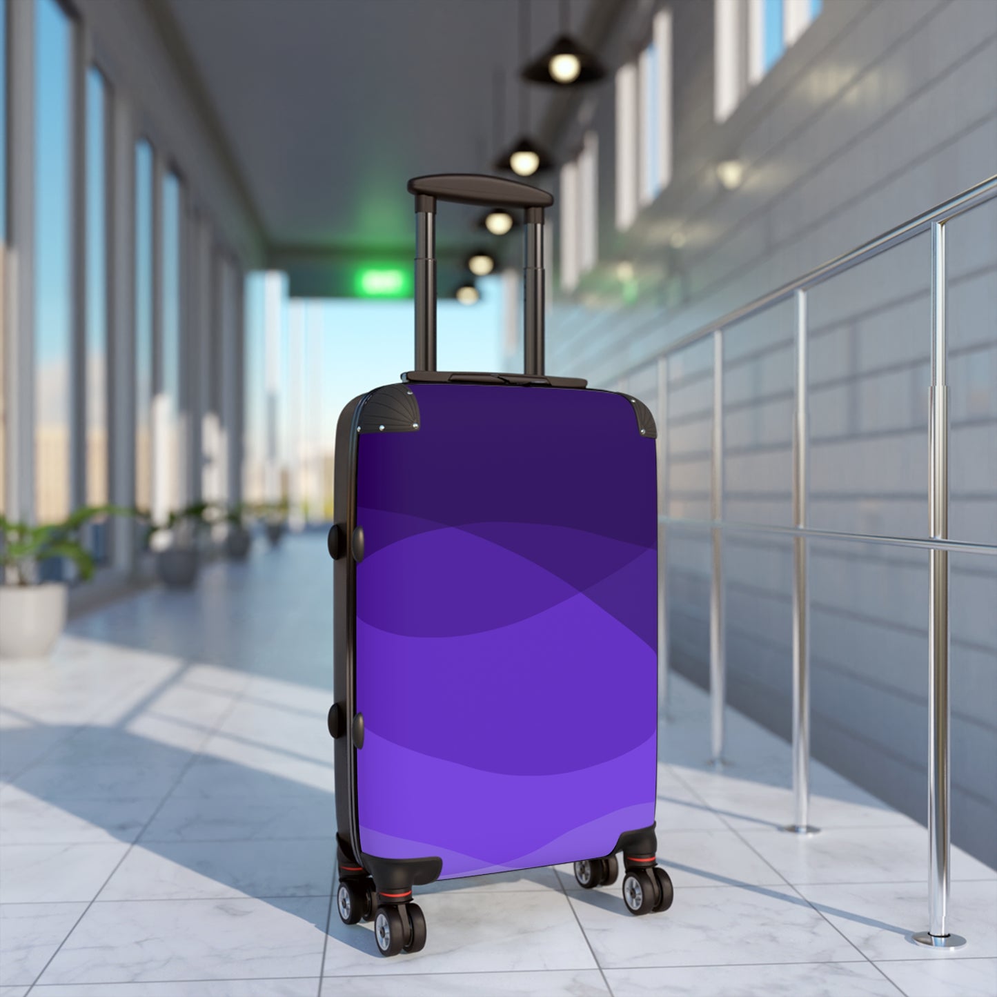 Violet Swirls Suitcase