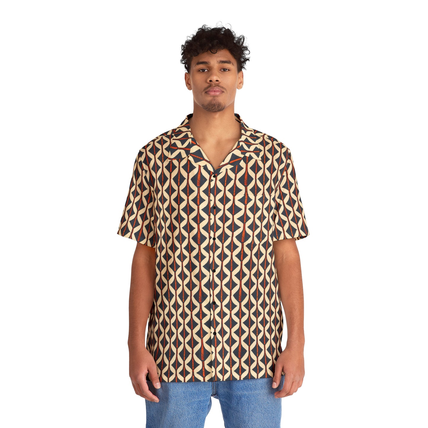 Tribal Tones In Harmony Men's Hawaiian Shirt