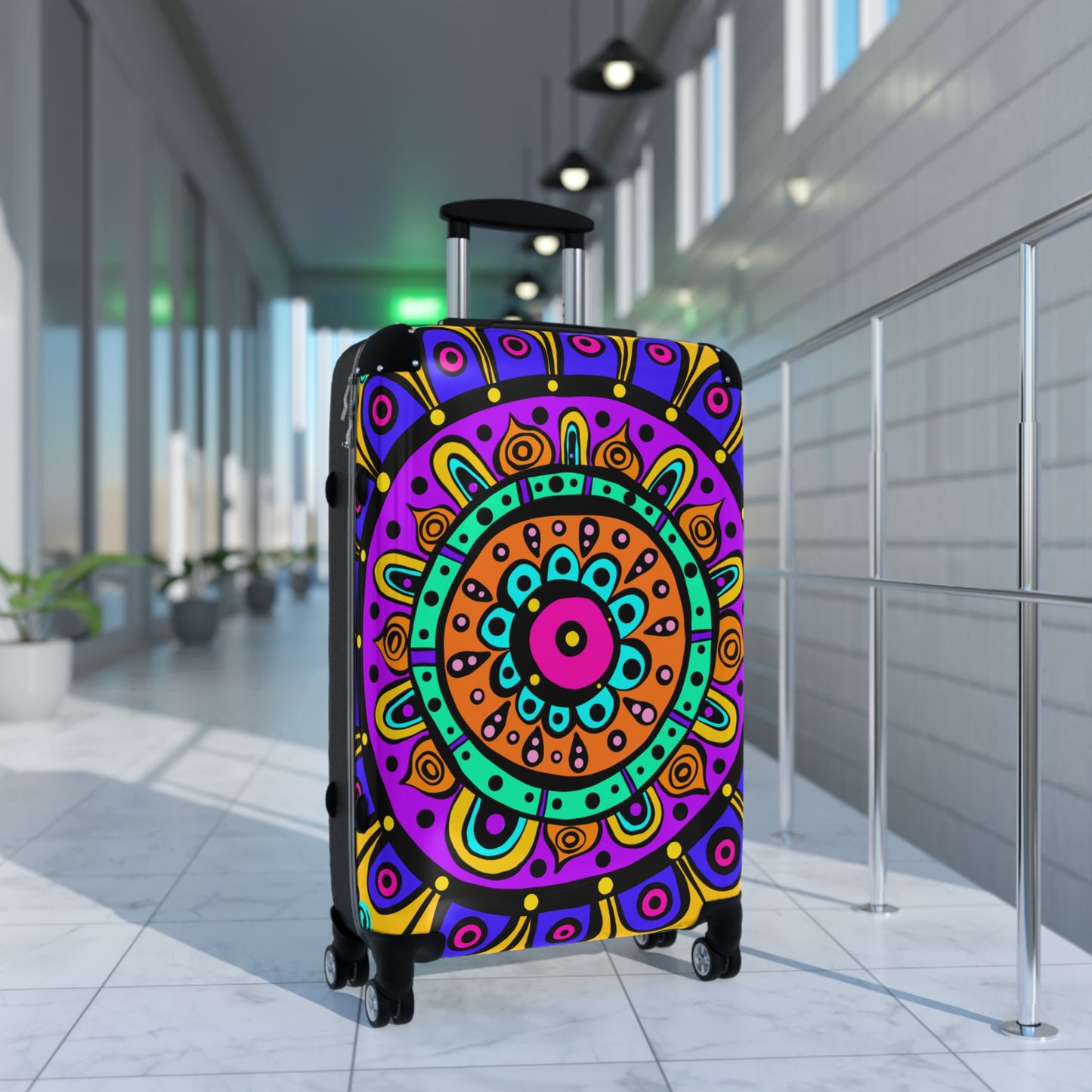 Mandala With Yellow Suitcase