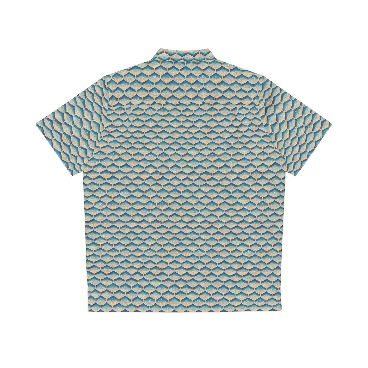 Seafoam Scales Men's Hawaiian Shirt