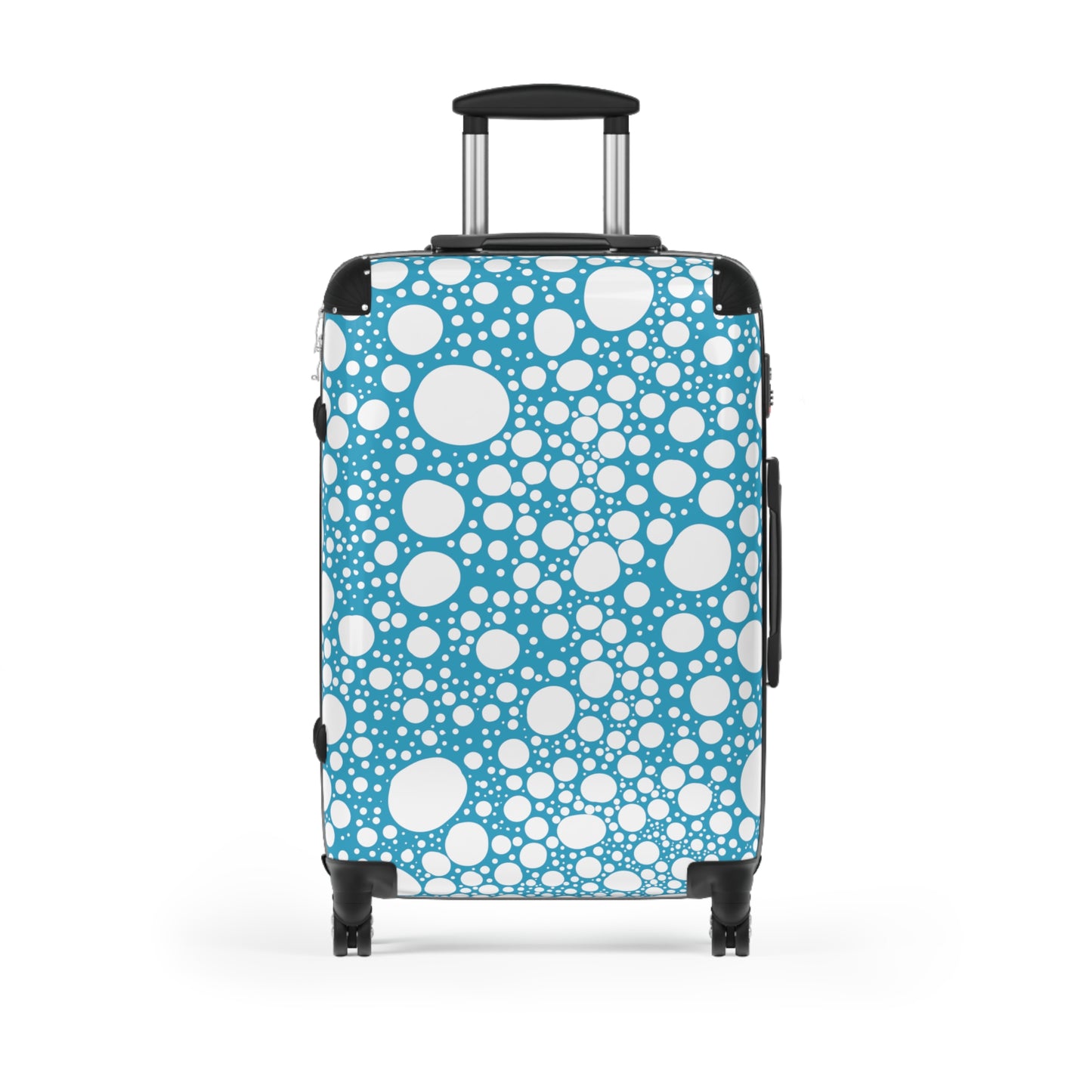 Blanca Ink Spots on Turquoise Suitcase