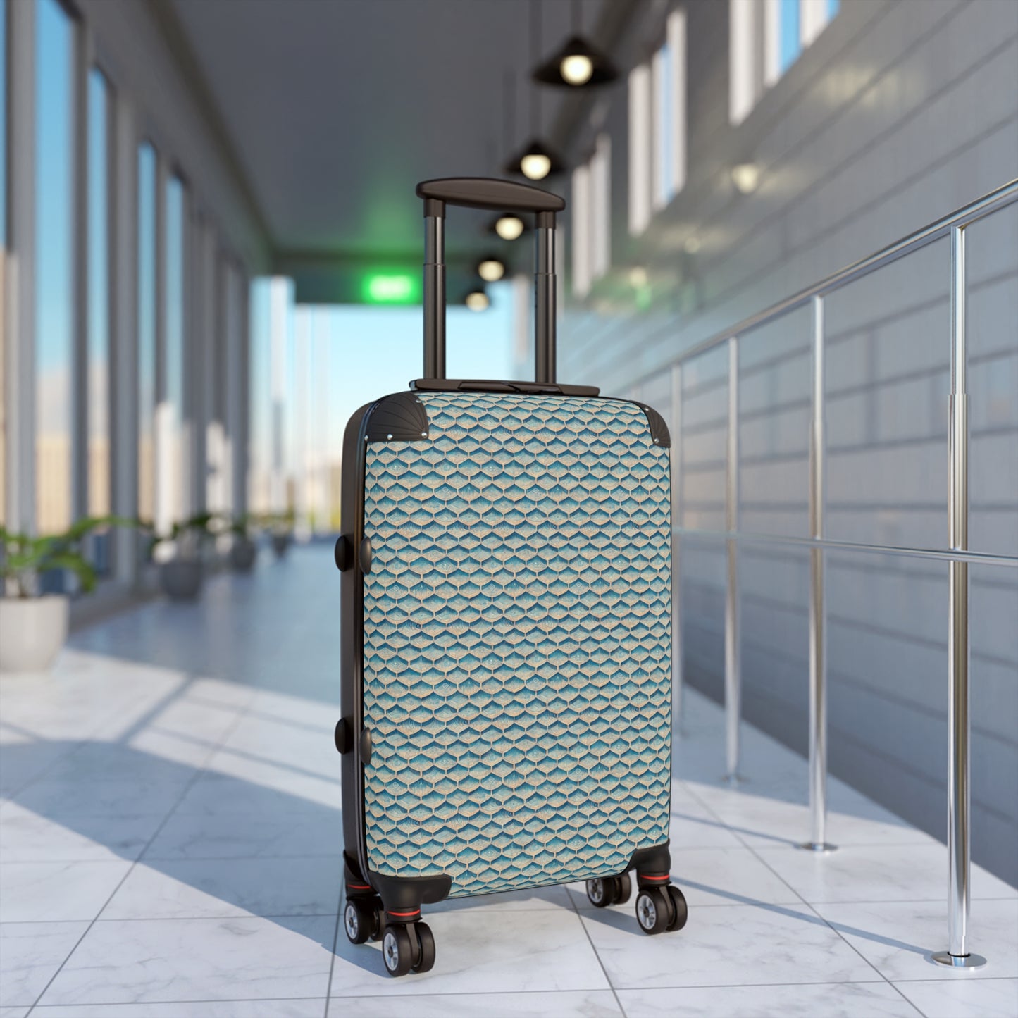 Seafoam Scales Suitcase