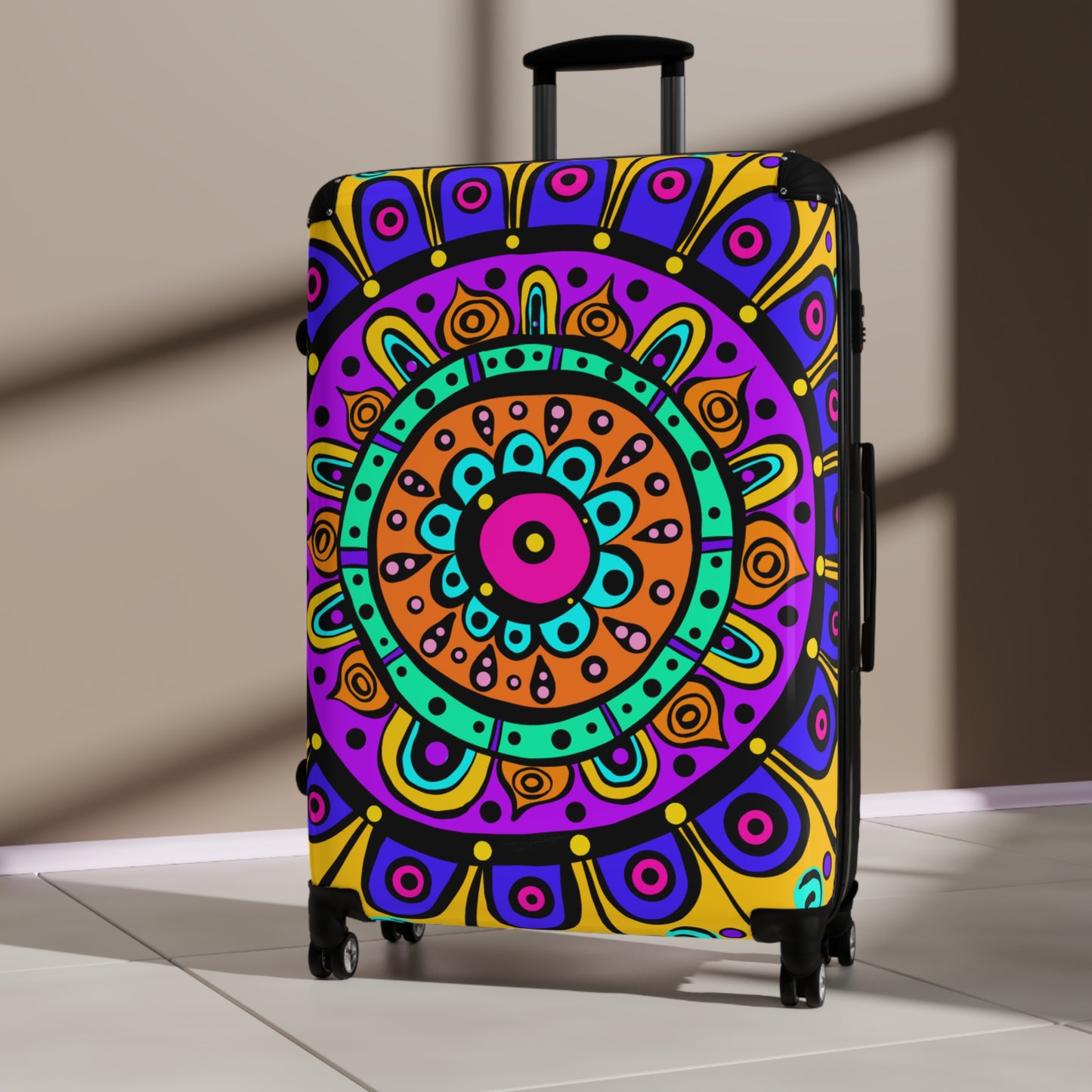 Mandala With Yellow Suitcase