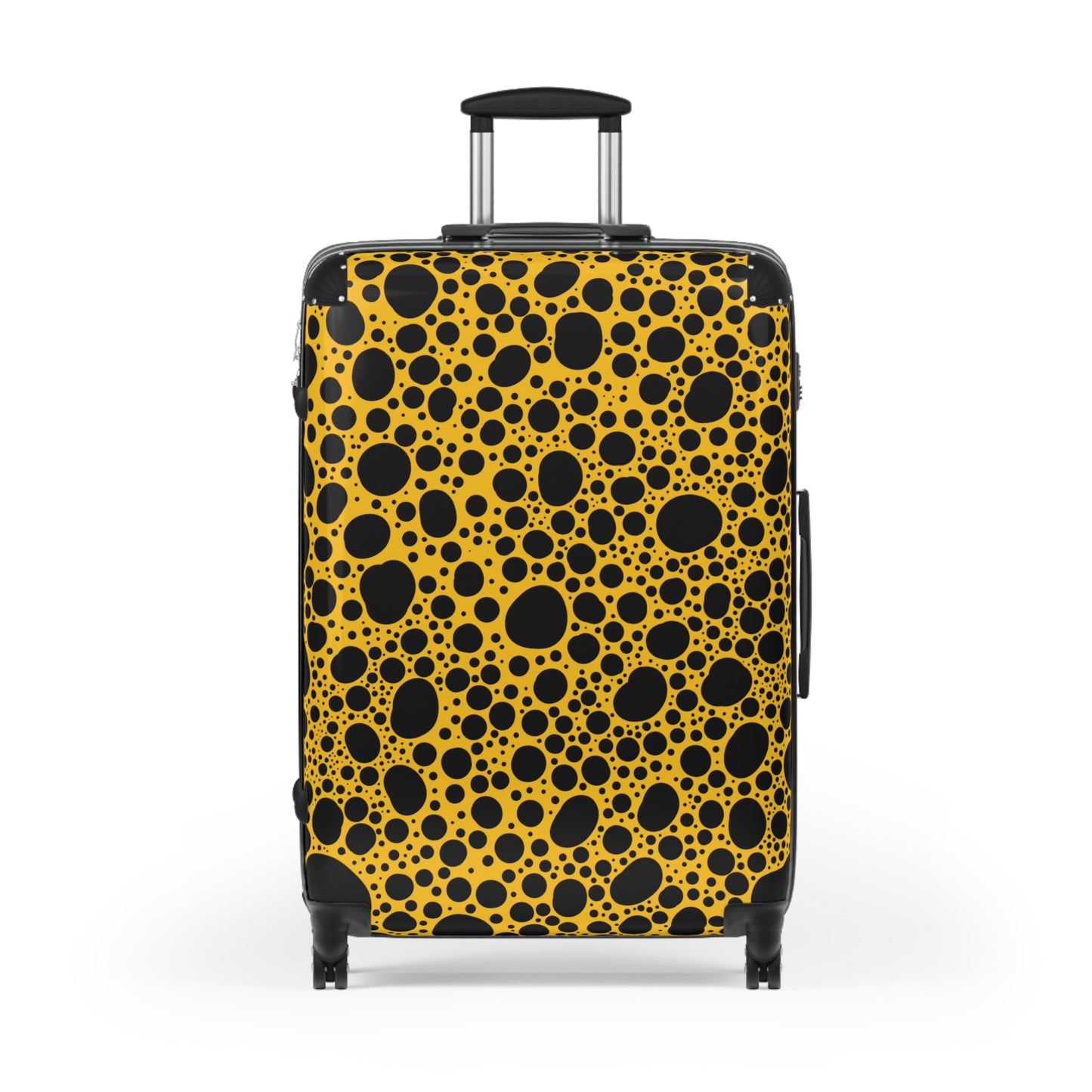 Noir Pointallism on Yellow Suitcase