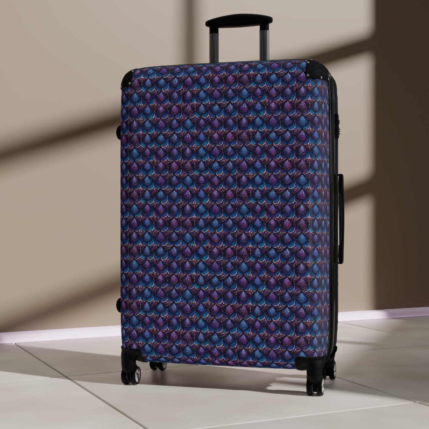 Luminosa, the Radiant Amethyst Drakon Suitcase