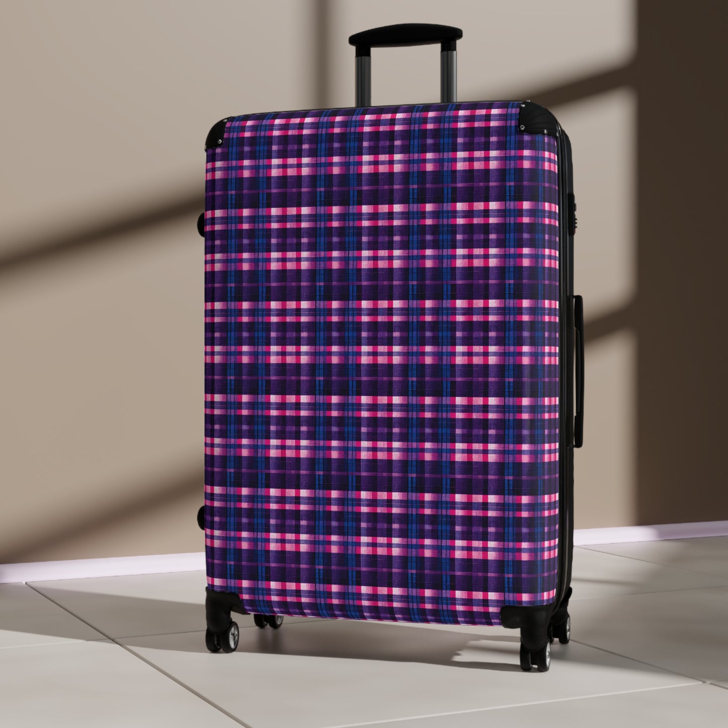 Berry Delight Plaid Suitcase