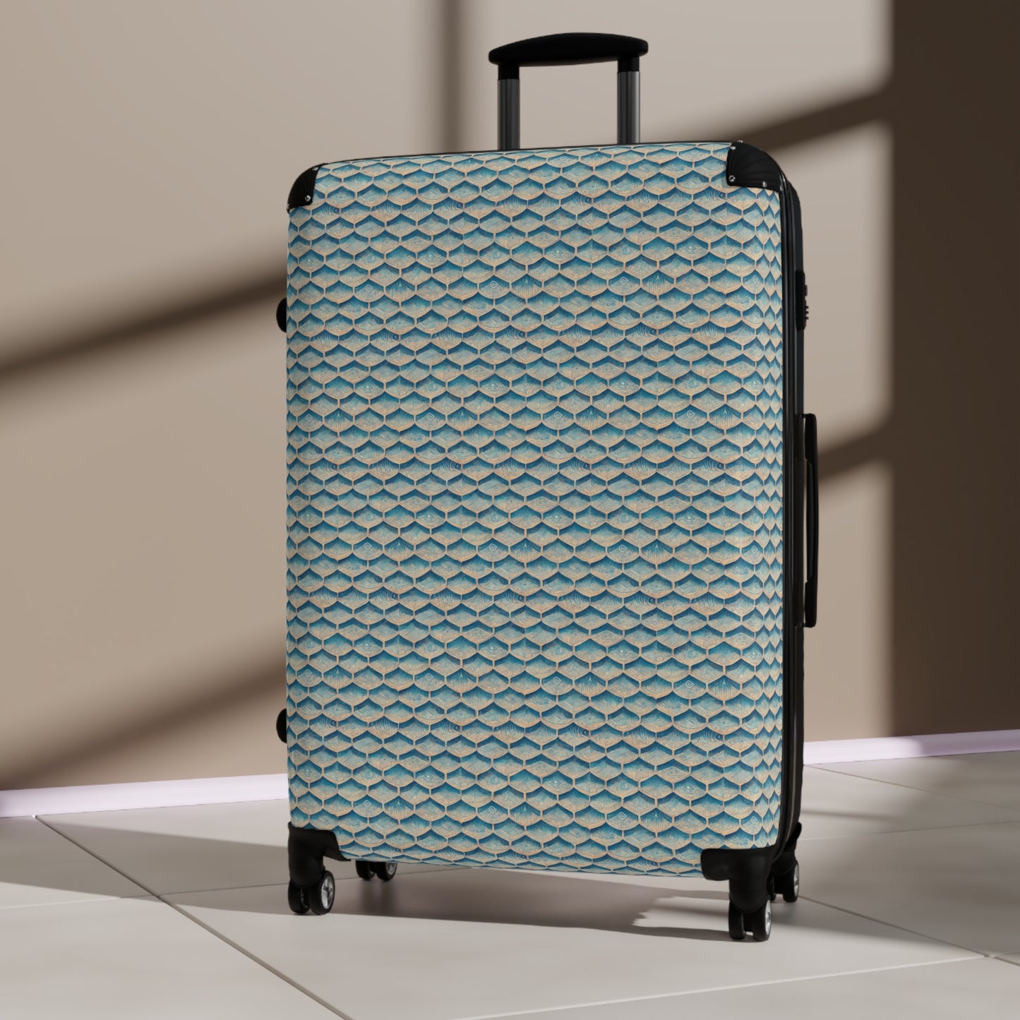 Seafoam Scales Suitcase