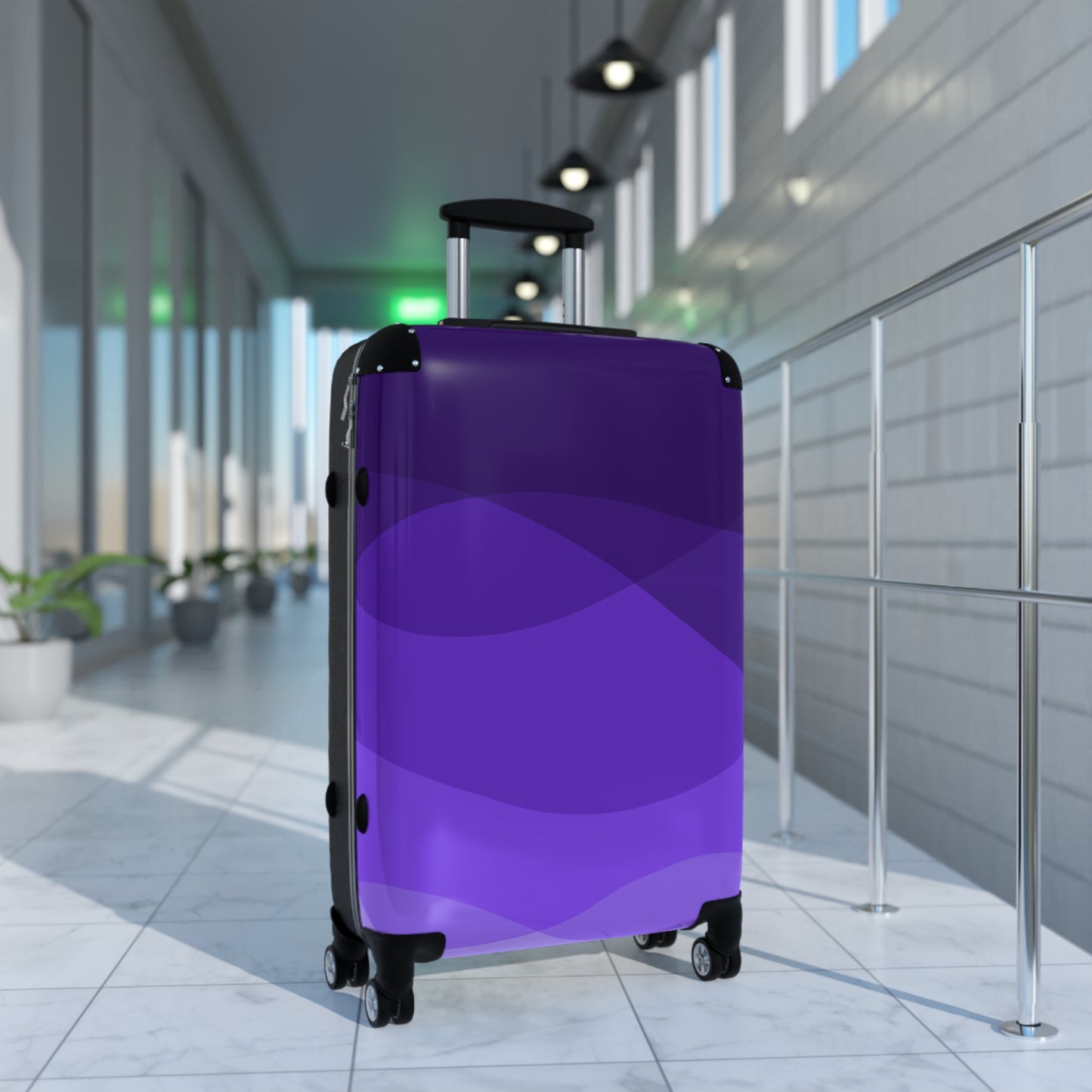 Violet Swirls Suitcase