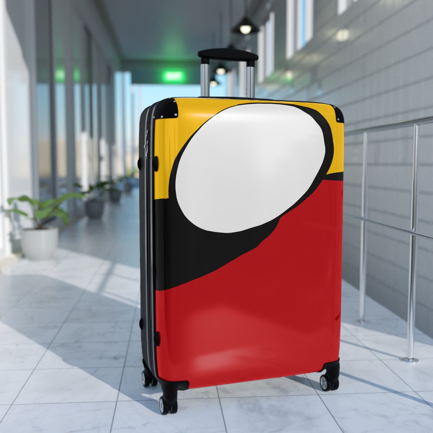 Crimson and Yellow Incubation Suitcase