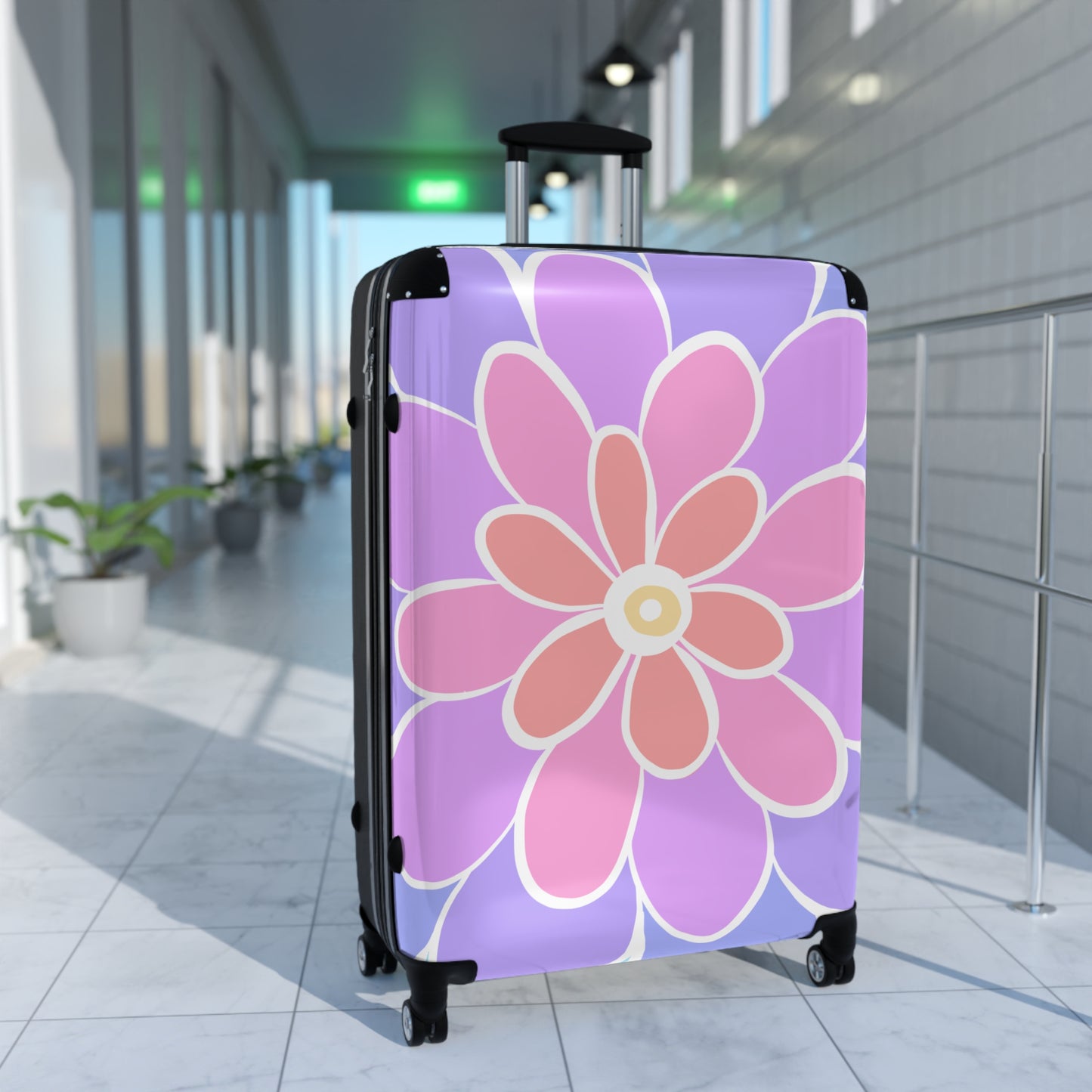 A Simple Flower Suitcase