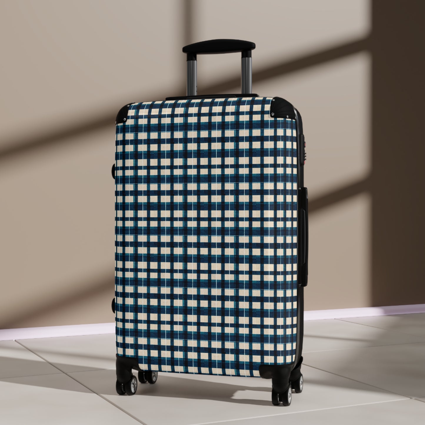 Frosty Glen Plaid Suitcase