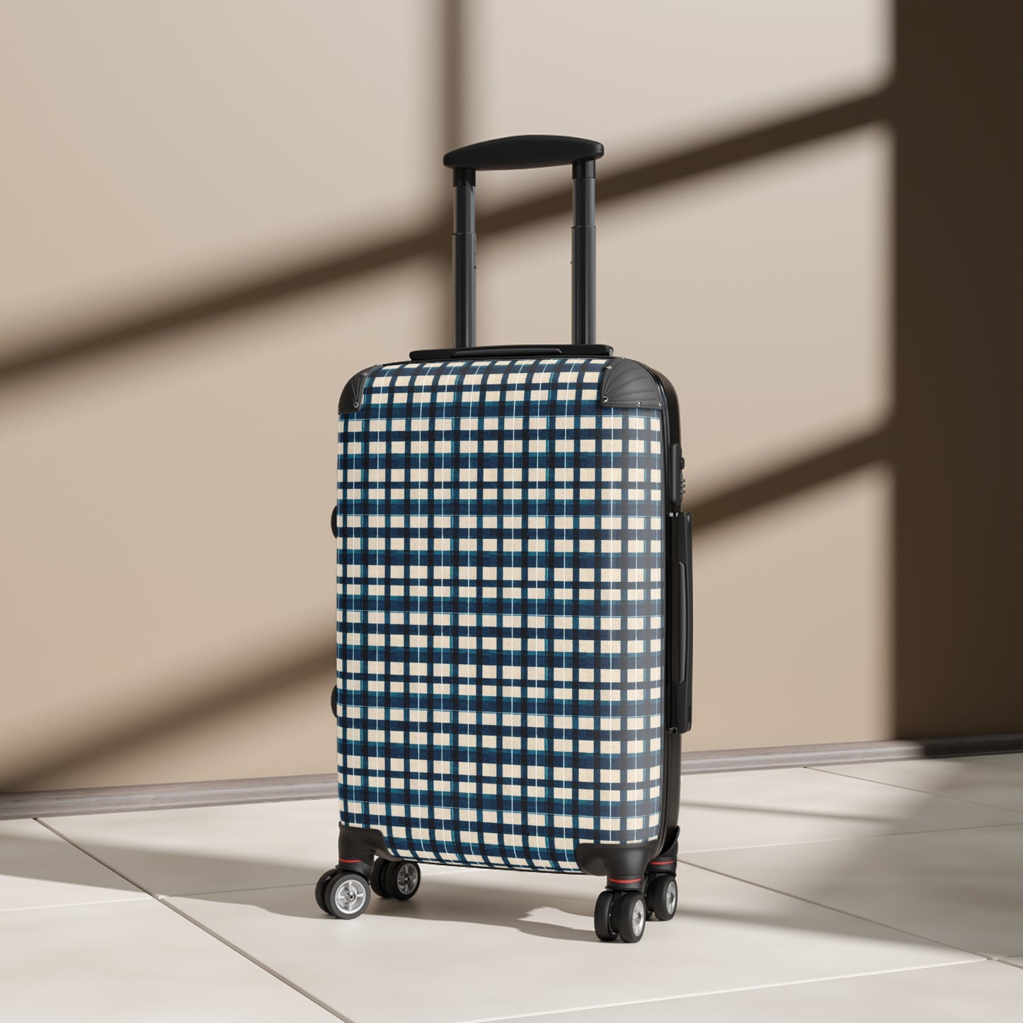 Frosty Glen Plaid Suitcase