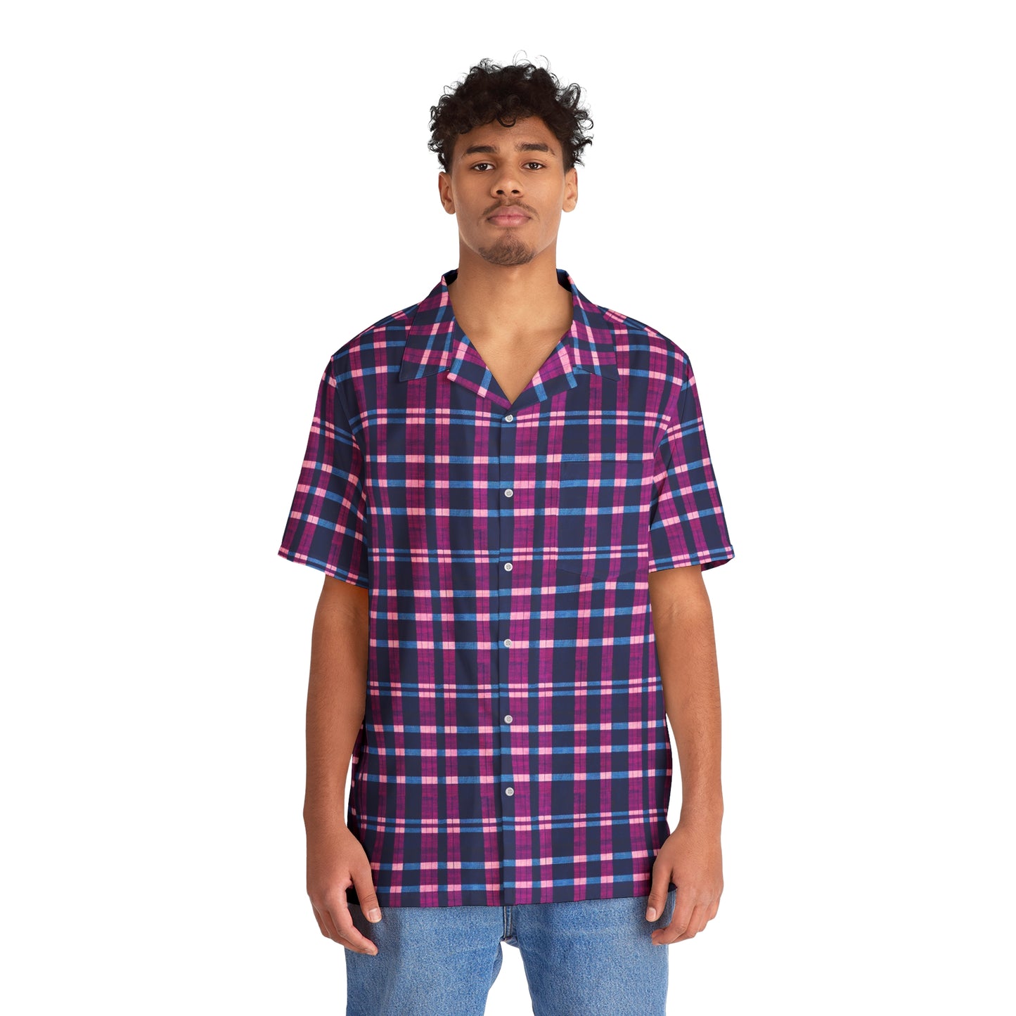 Royal Highlander Plaid Men's Hawaiian Shirt